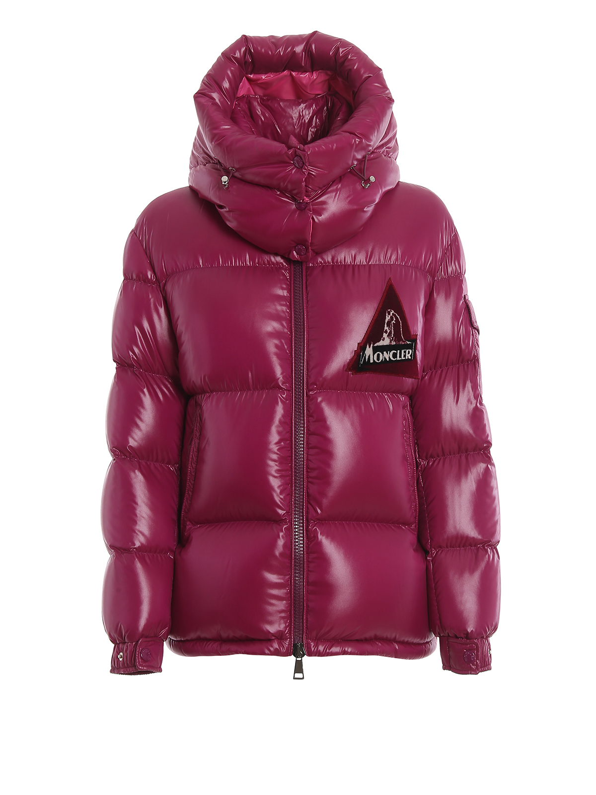 Padded jackets Moncler - Wilson flocked patch puffer jacket ...