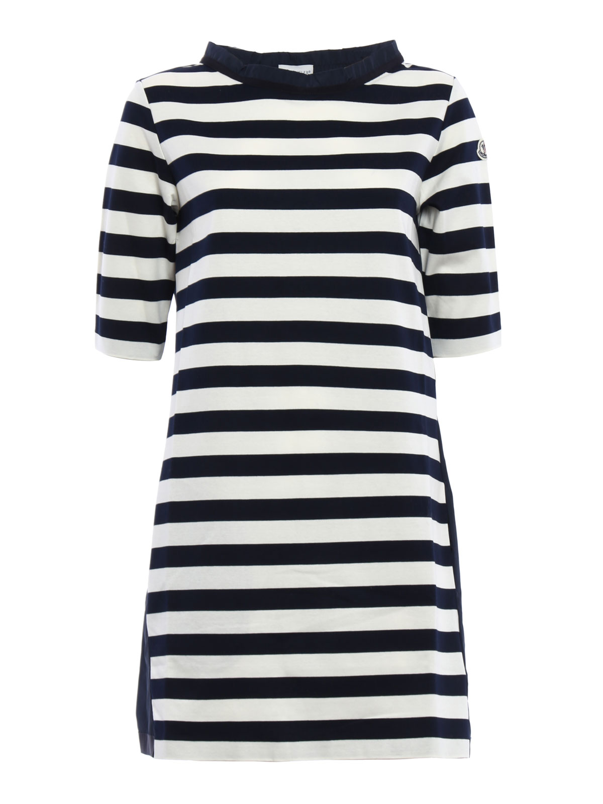 Moncler Cotton and nylon striped dress | B1093855690083140742