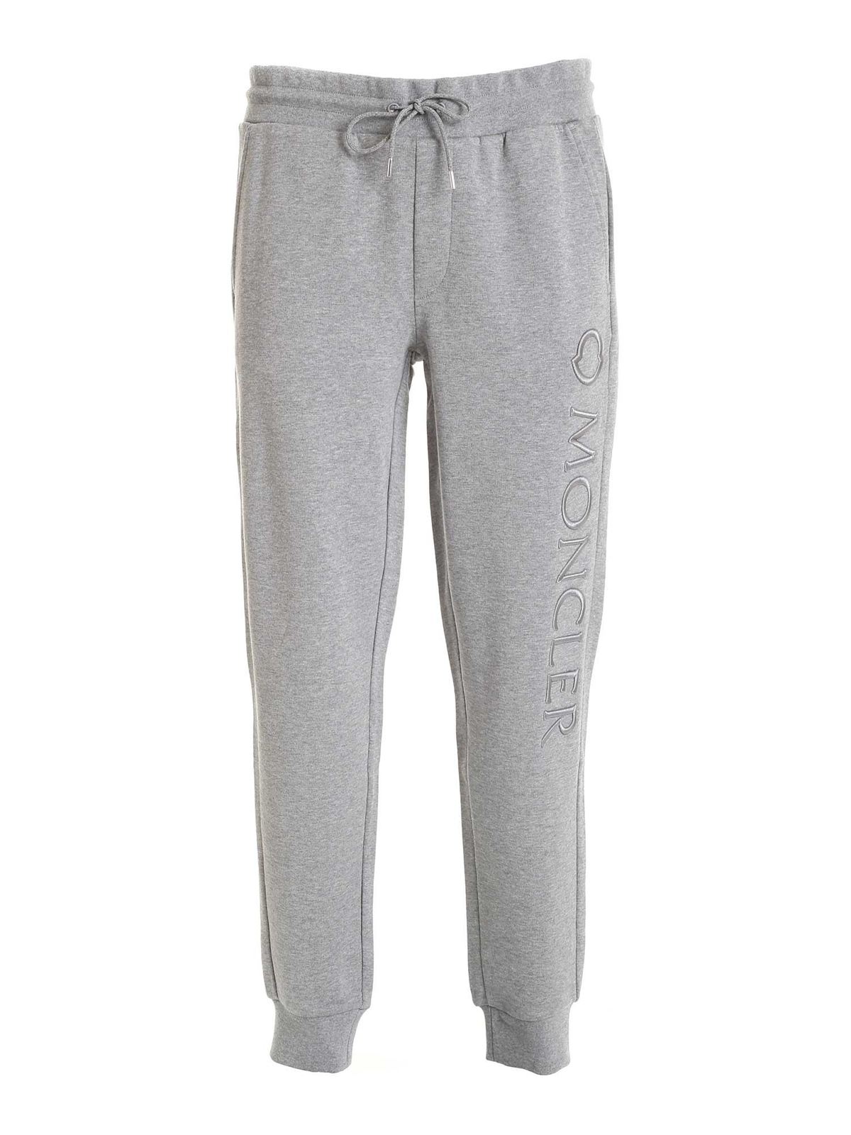 Moncler tracksuit 2024 grey mens