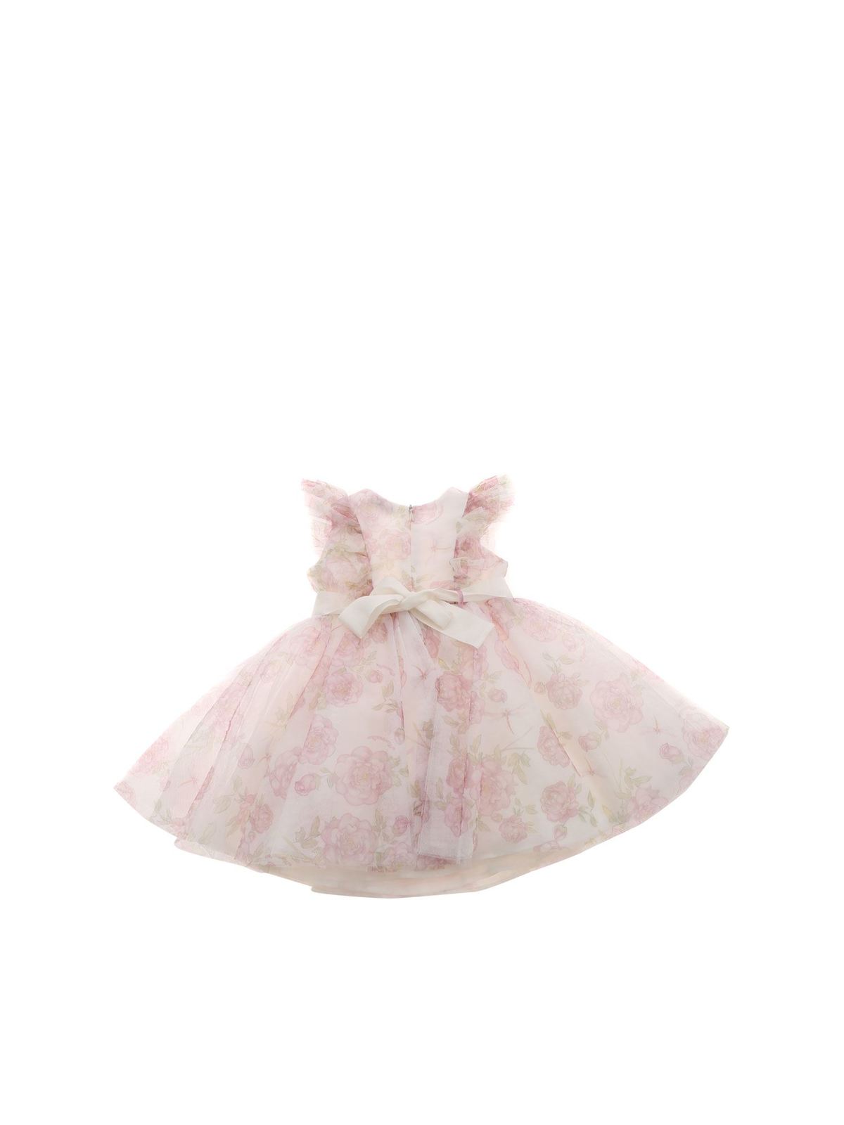 Monnalisa Happy Birthday dress in white White 39790270420190