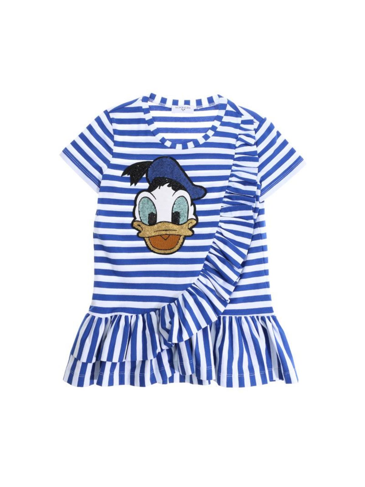 Monnalisa Donald Duck striped T-shirt - Blue|191615R410049954