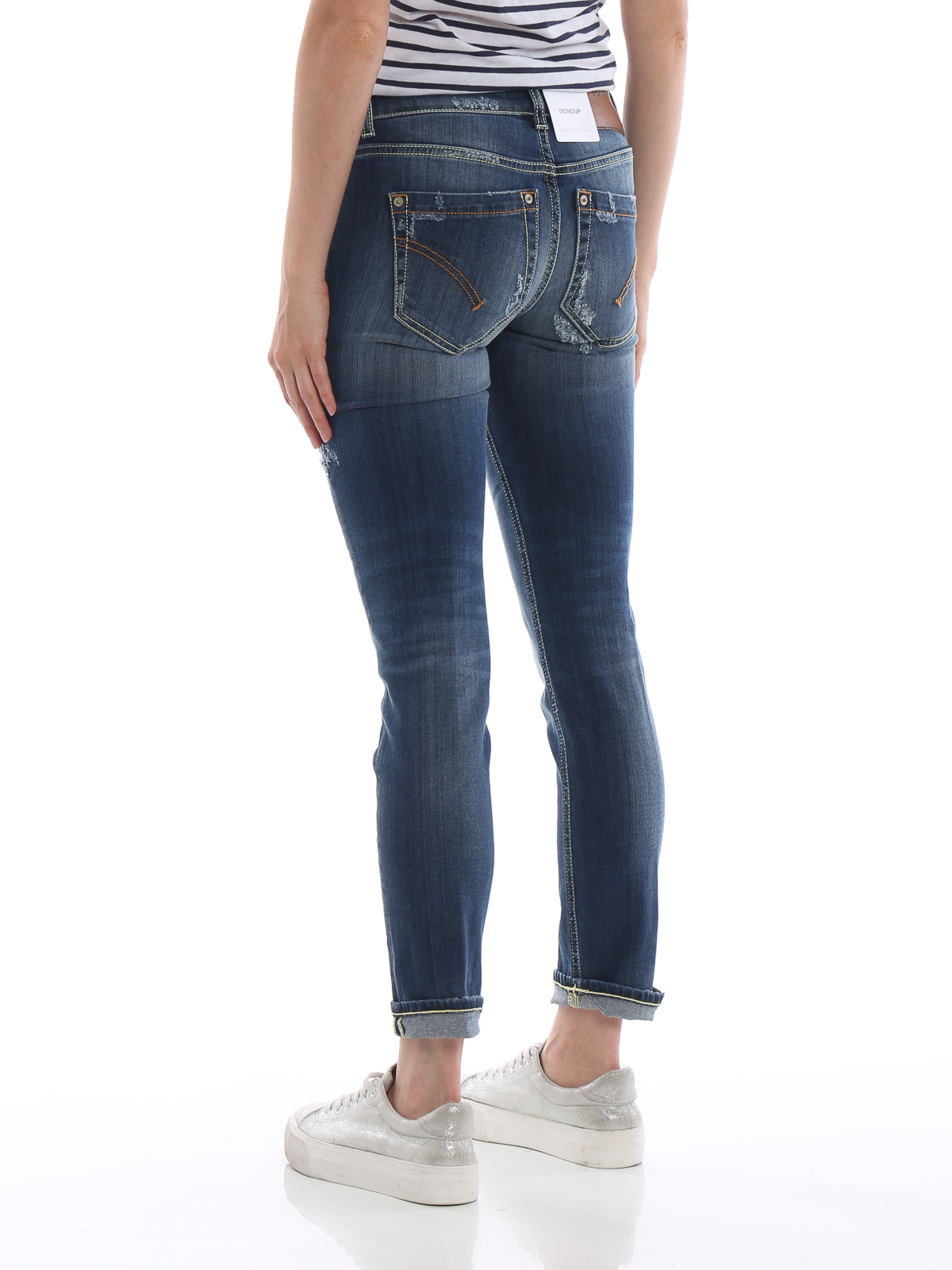 vare godt pave Skinny jeans Dondup - Monroe low rise distressed denim jeans -  P692DS0112DT60G800