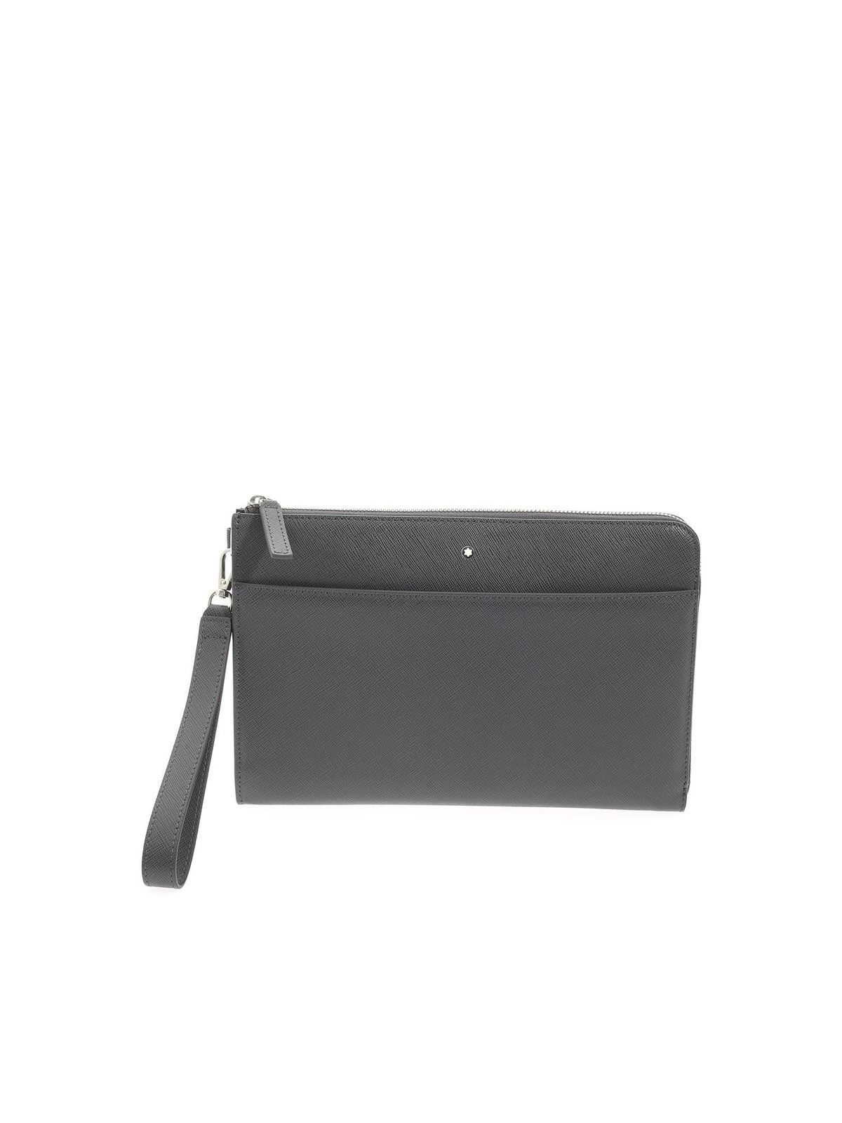 MONTBLANC MONTBLANC SARTORIAL CLUTCH POCHETTE, Black Men's Handbag