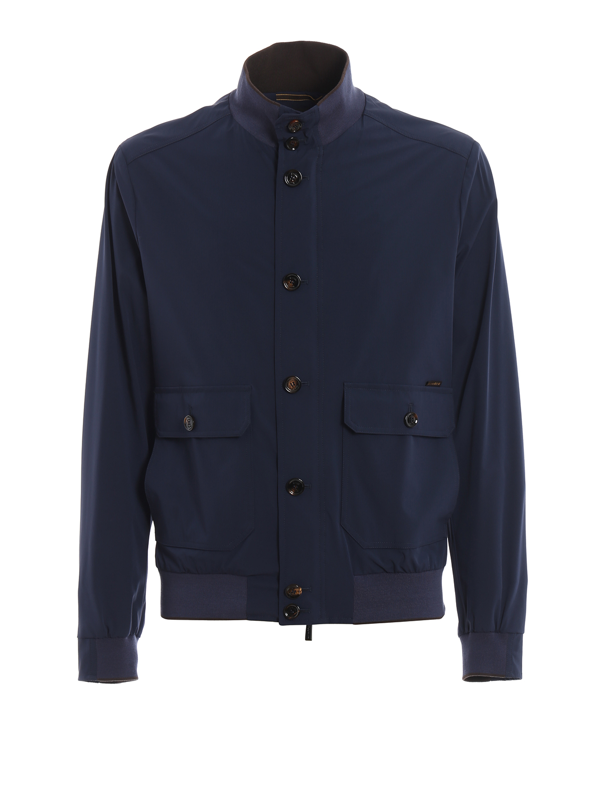 Moorer Carlos-KN nylon blend bomber jacket - Dark Blue