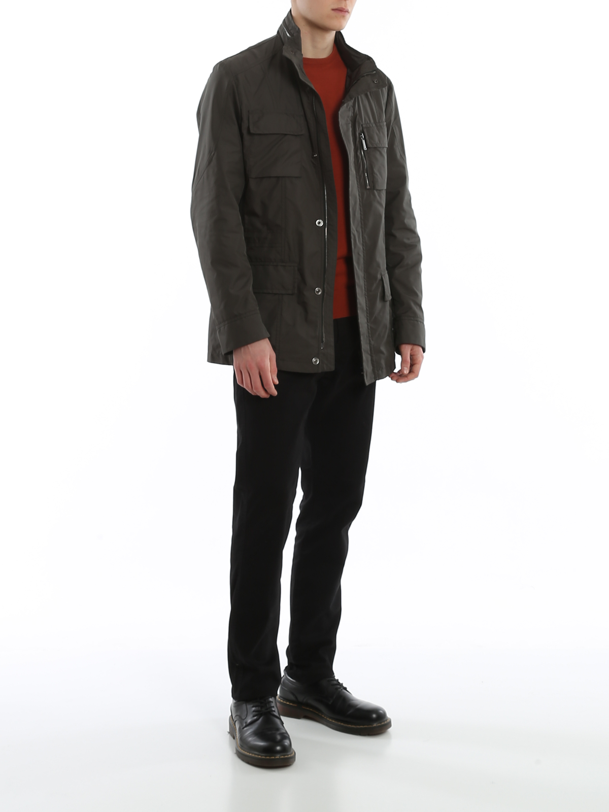 Moorer Manolo field jacket - Dark Green - Men|MANOLOKM1FOREST