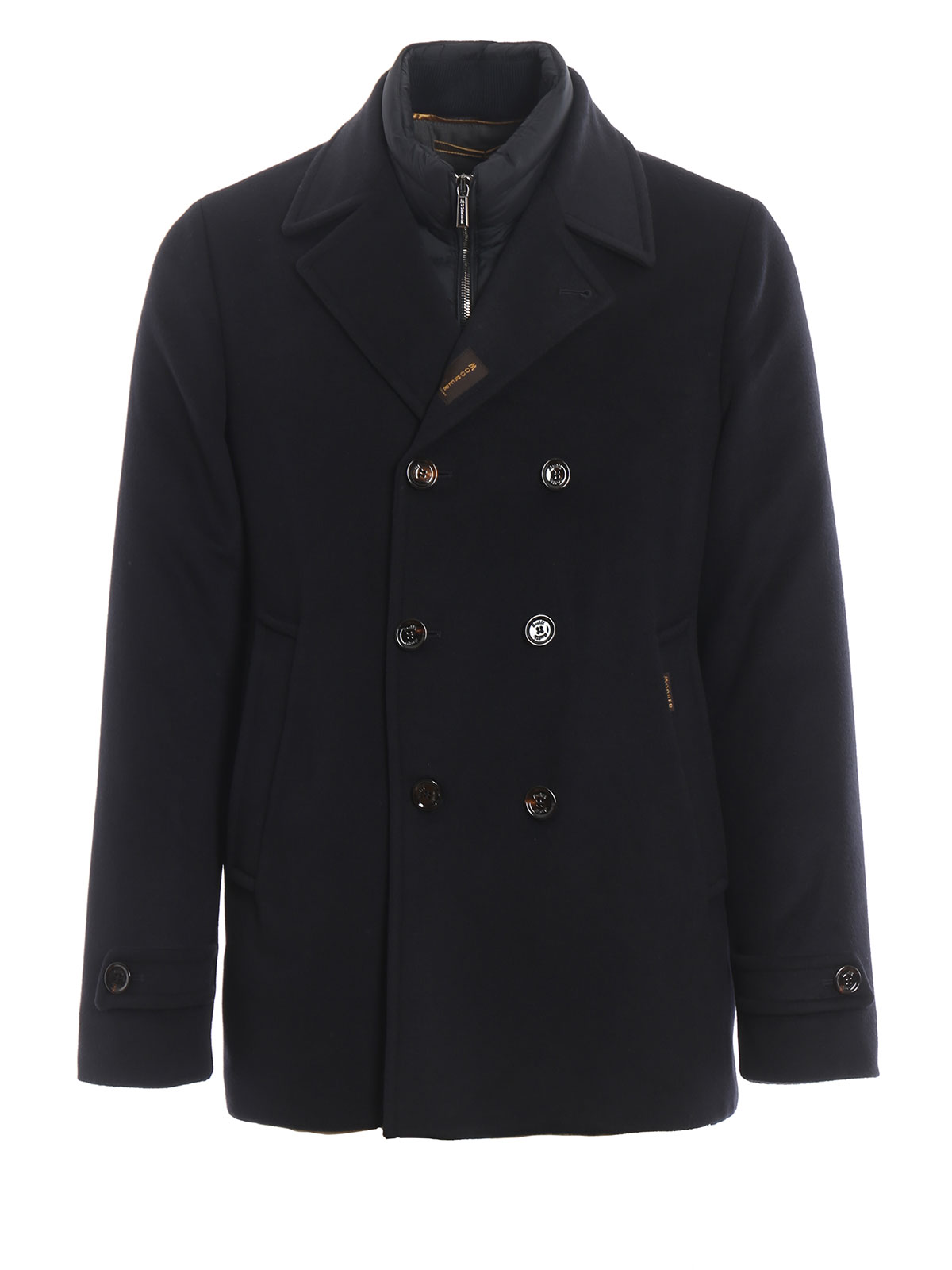 Shop Moorer Bolgi Wool And Cashmere Padded Coat In Blue