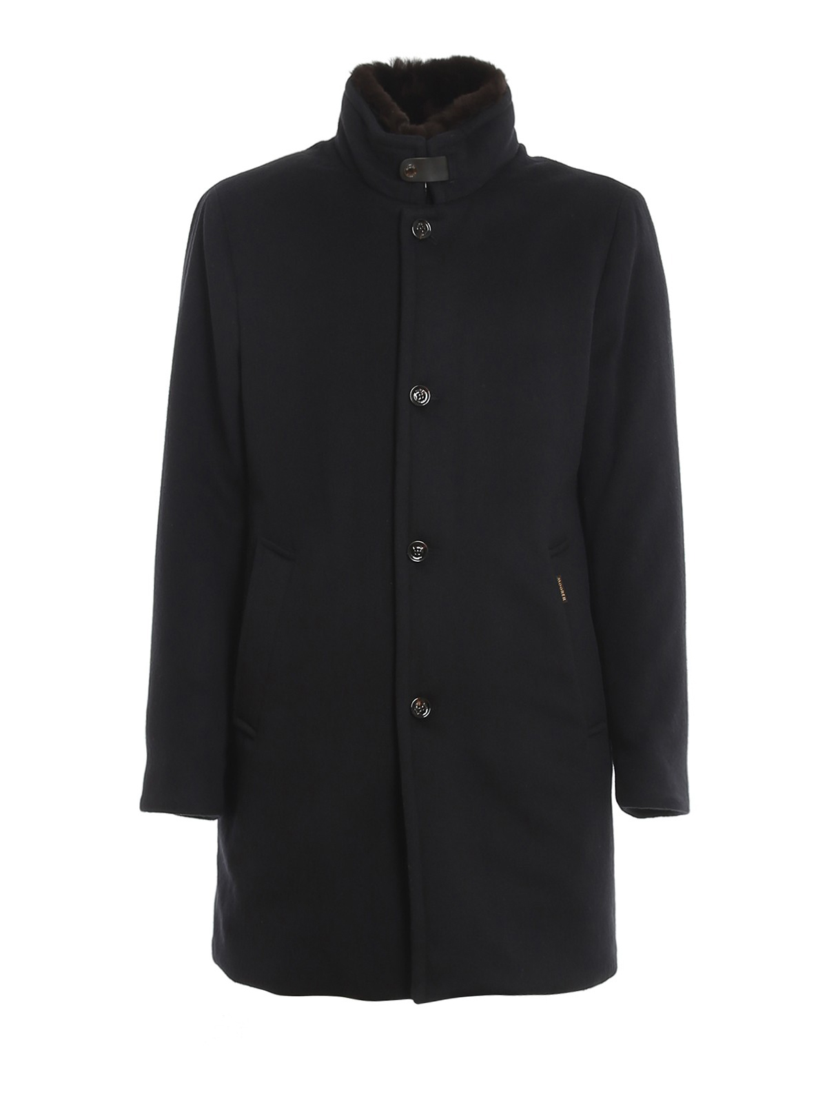 Moorer Bond Padded Coat In Blue