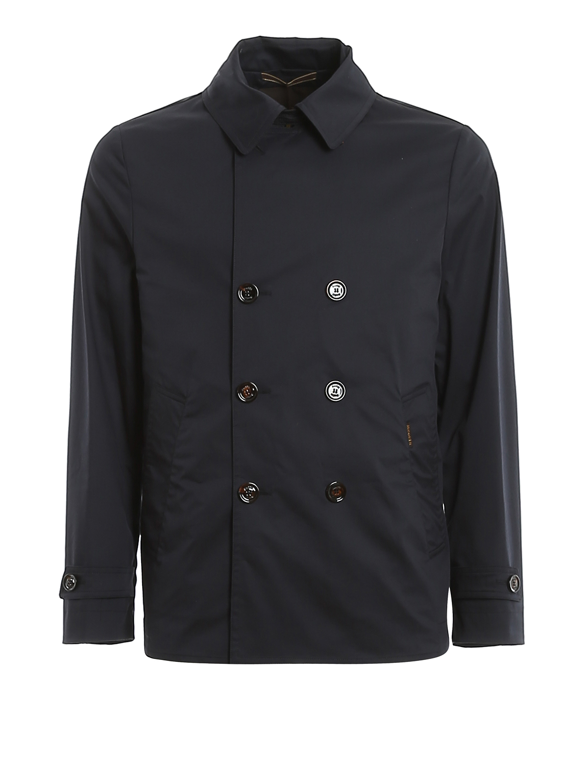 Moorer Scap-Arqua-Saf double-breasted peacoat|P20M030SAFRBLN