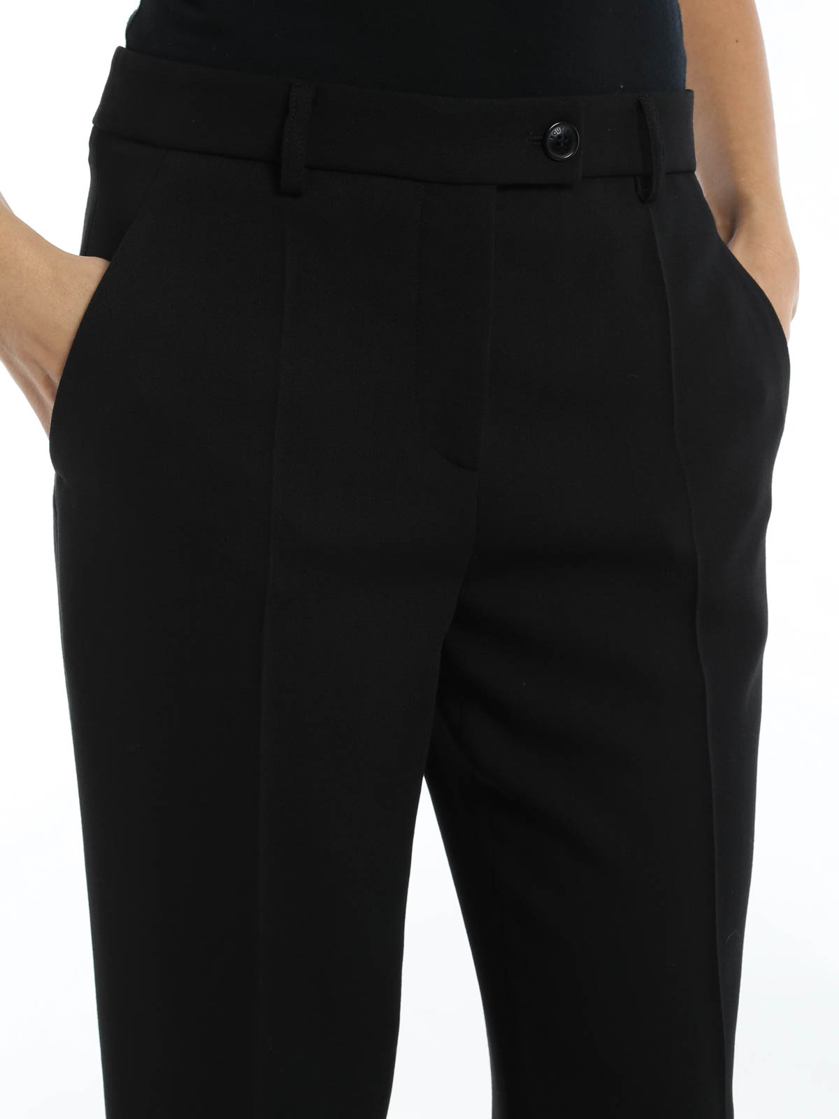 Moschino Boutique Wool tailored trousers - Black | J030458210555