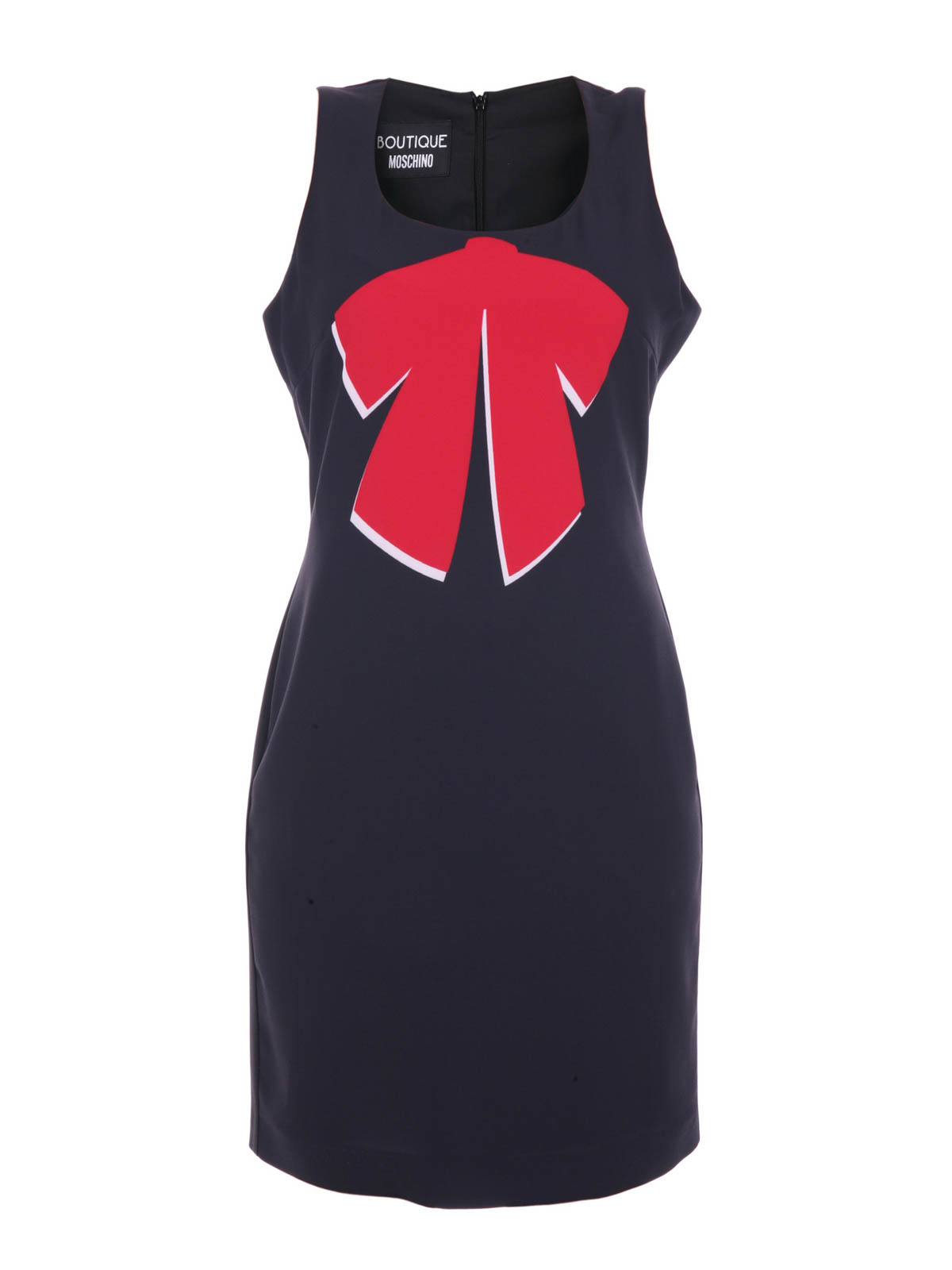 Moschino Boutique Bow print sheath dress - Black | J04691555