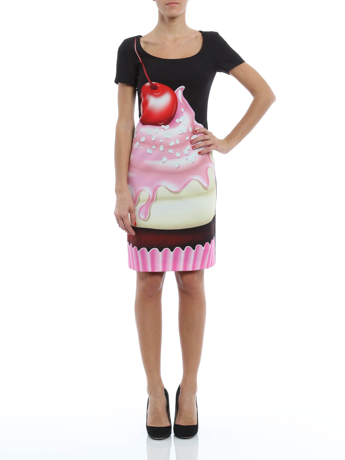 Moschino Boutique Cupcake print dress - Black|RA040711341555