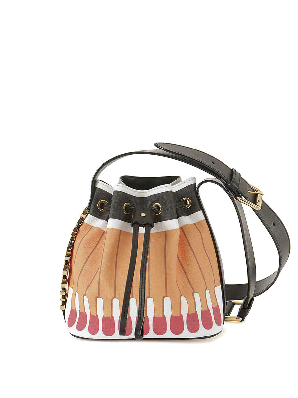 トートバッグ Moschino Multi Belt Napa Bucket Bag POLMC4216PP0MOM2POL0 Multibelts nappa bucket bag | Moschino