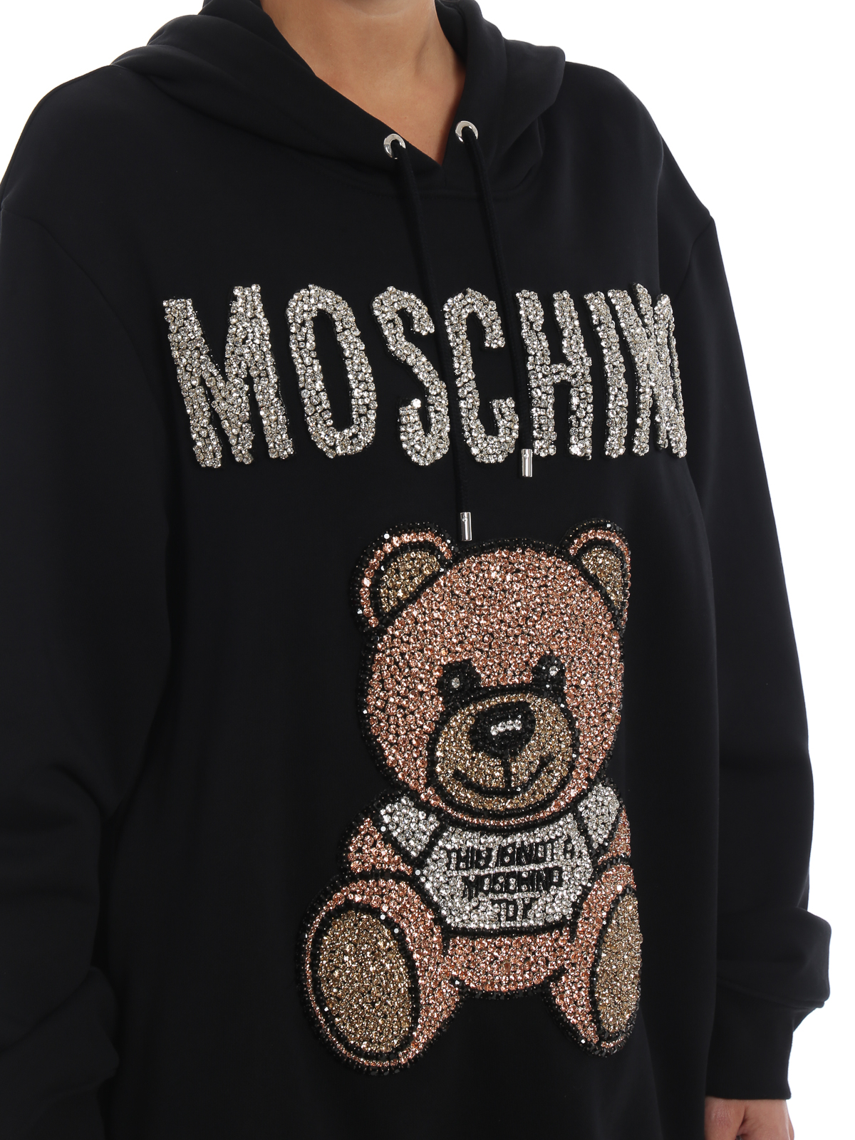 MOSCHINO TEDDY BEAR CROPPED HOODIE 1703 5526/1018