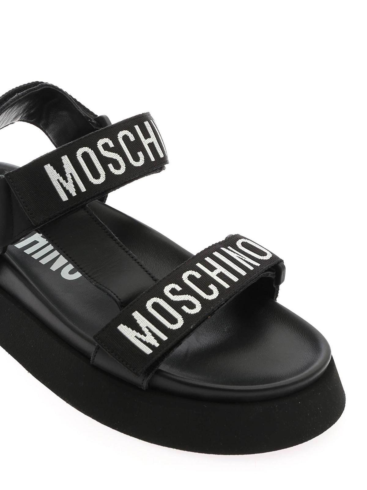 Moschino best sale tape sandals