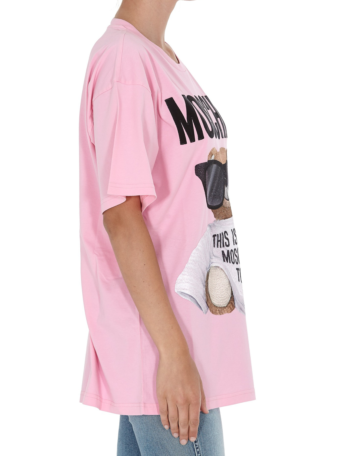 Moschino Micro Teddy Beat cotton T-shirt - Pink | 070655401222