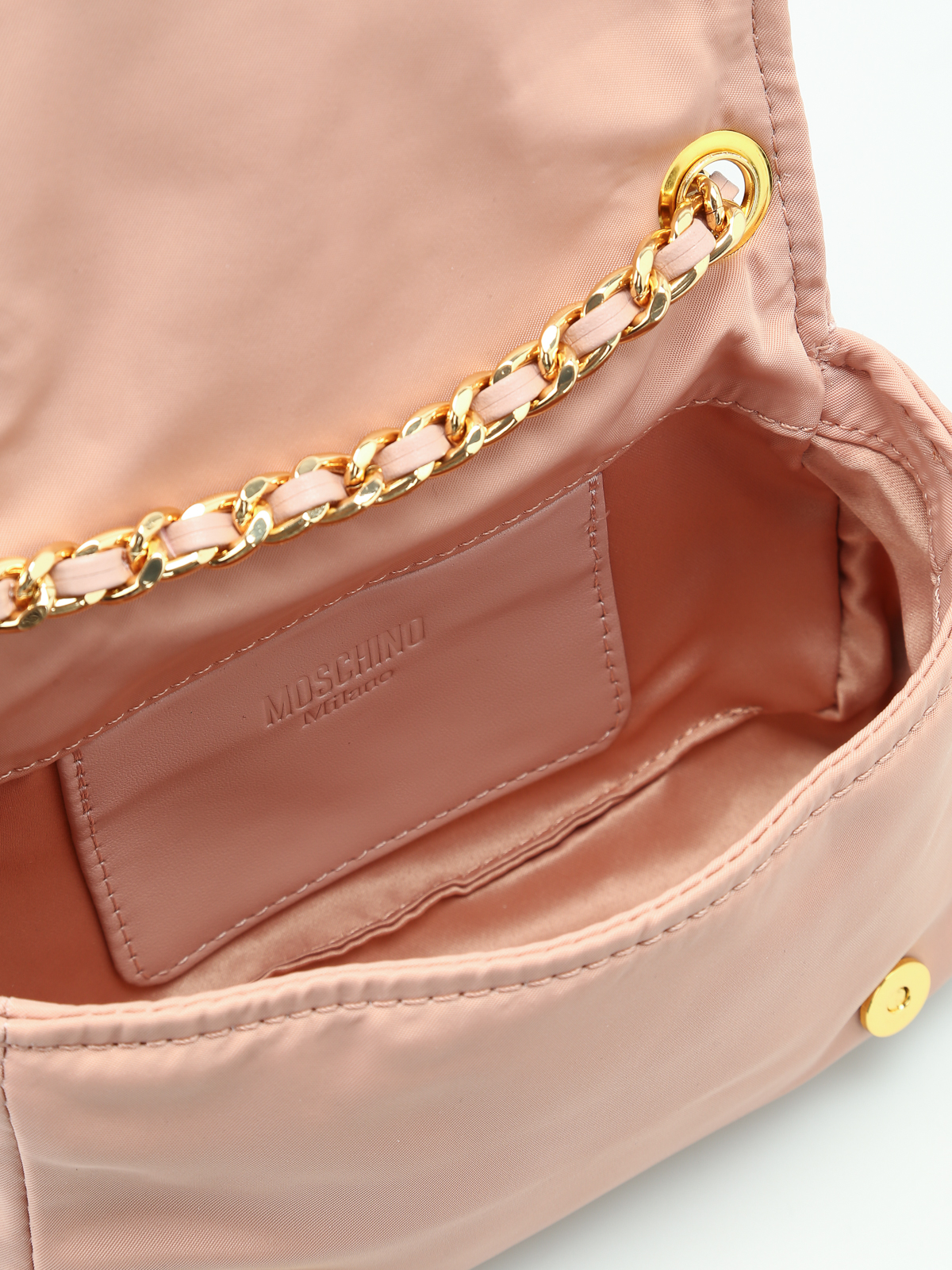 Moschino Moto Jacket shoulder bag - Light Pink|7B741382041169U712