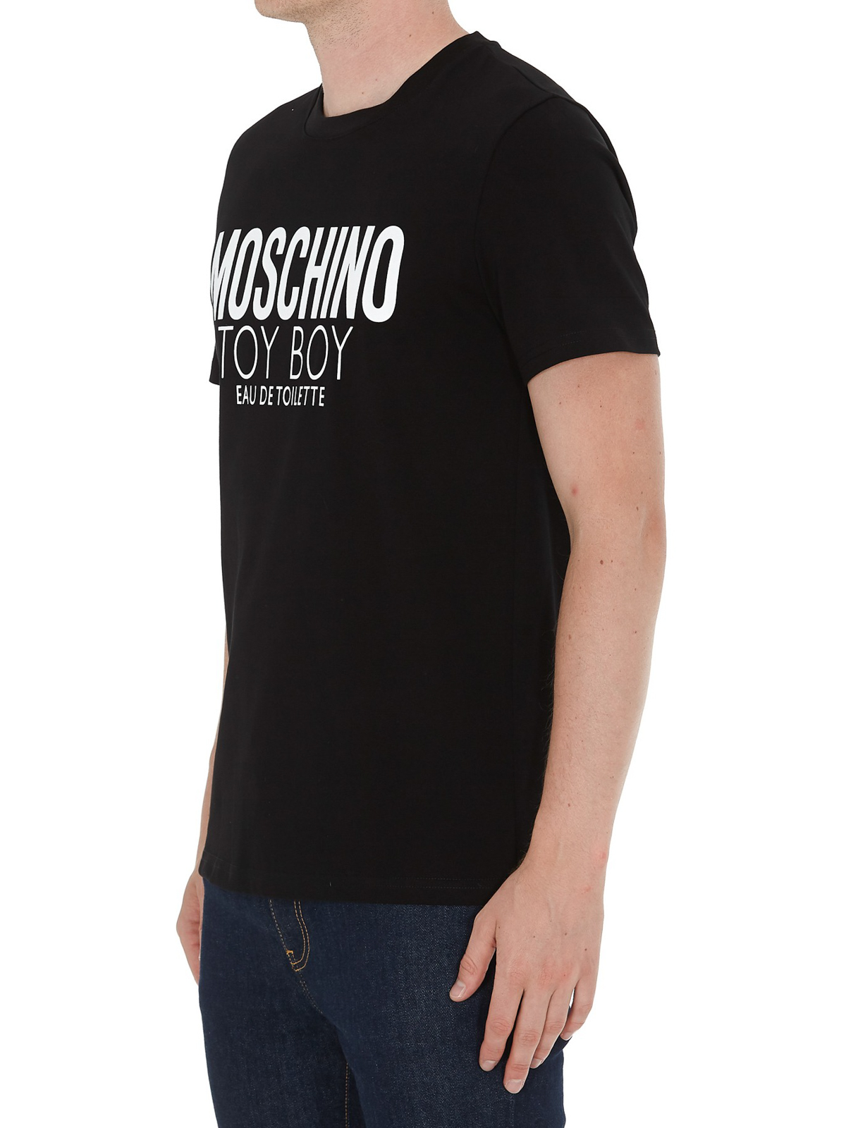 MOSCHINO - 美品 モスキーノ MOSCHINO x PLAY BOY プレイボーイ ベアTシャツ I40/ブラック 半袖 カットソー レーヨン【2400014349382】 Moschino Bear Playboy© print T-shirt - Black - Women