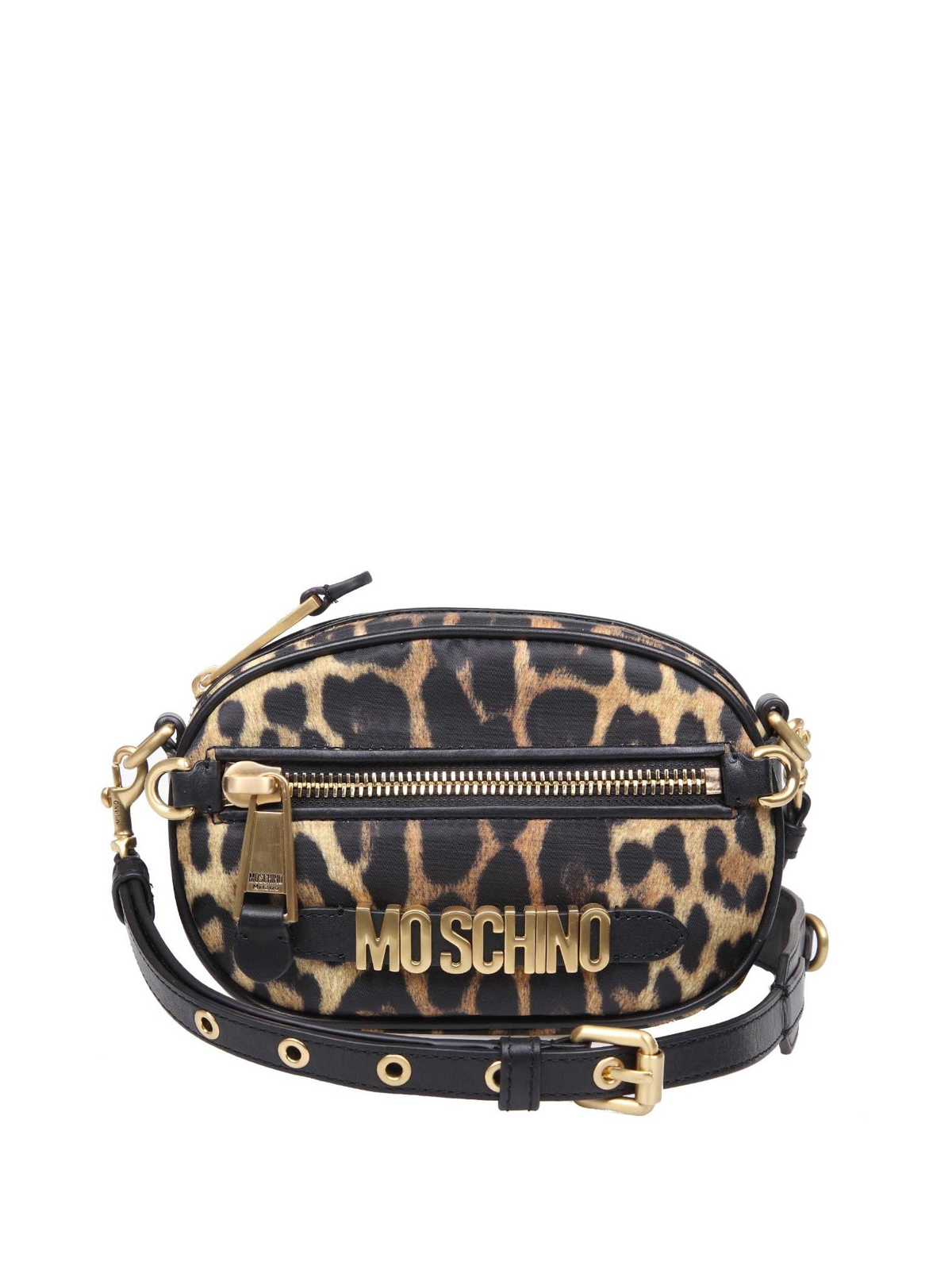 Leopard Print Crossbody Bucket Bag
