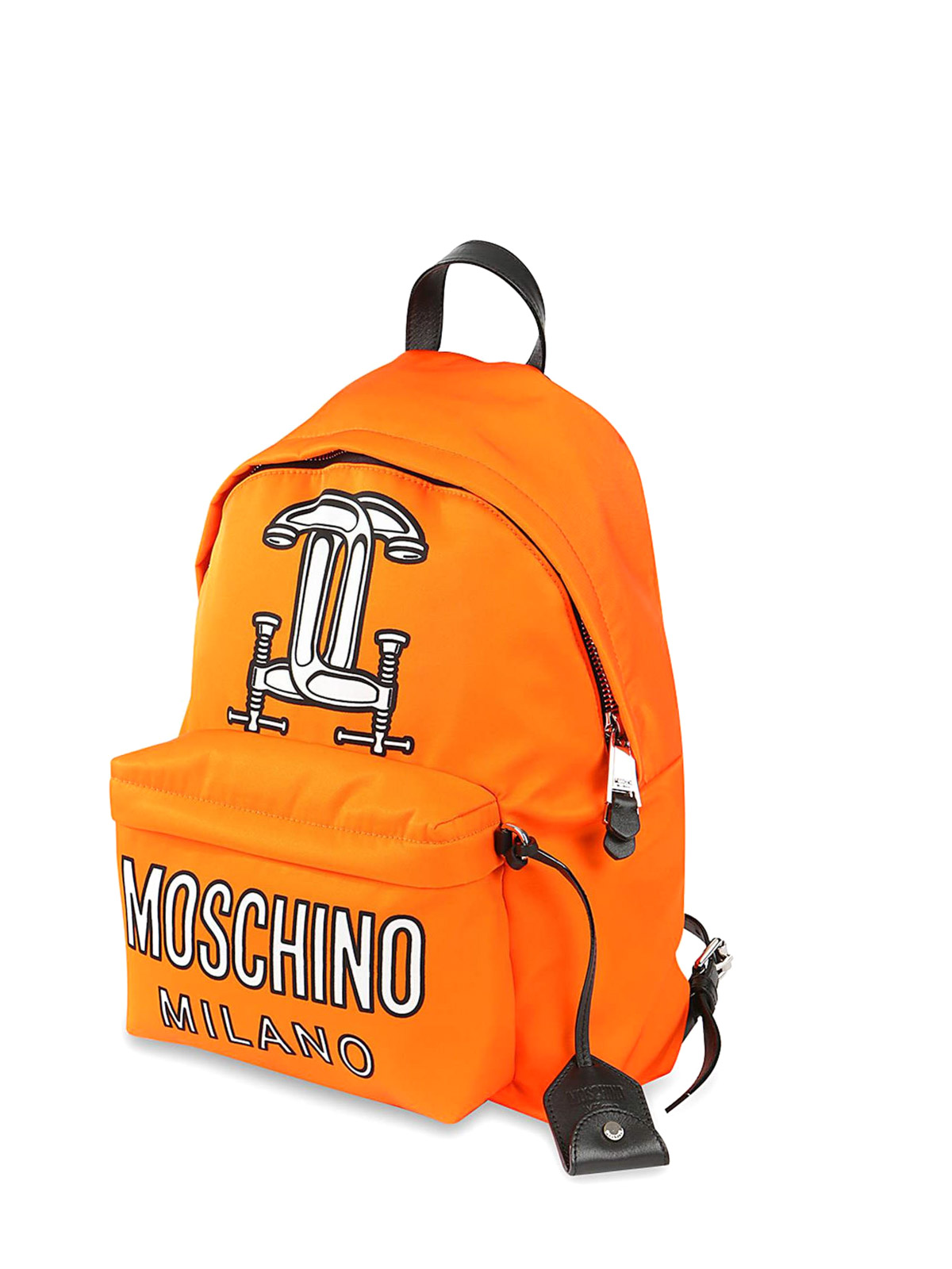 Moschino Interlocking C-clamp backpack - Orange - Women|76998250 display picture 1