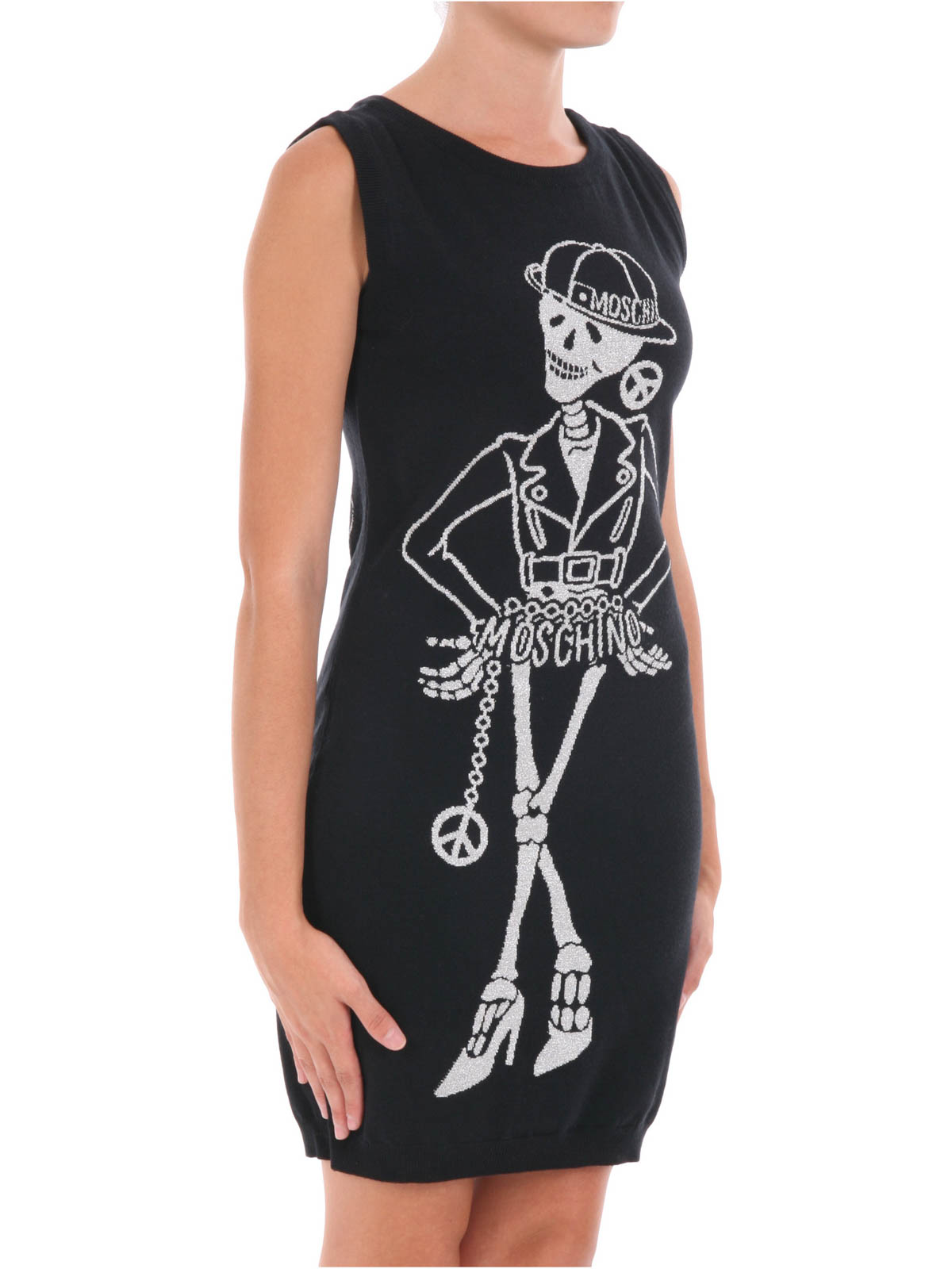 【関税＆送料込み】Moschino Bandage Sheath Dress MOSCHINO | Blue Women's Sheath Dress | YOOX