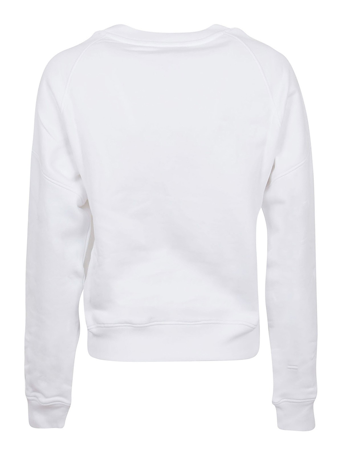 Moschino Cotton crewneck sweater White Women 170405271001