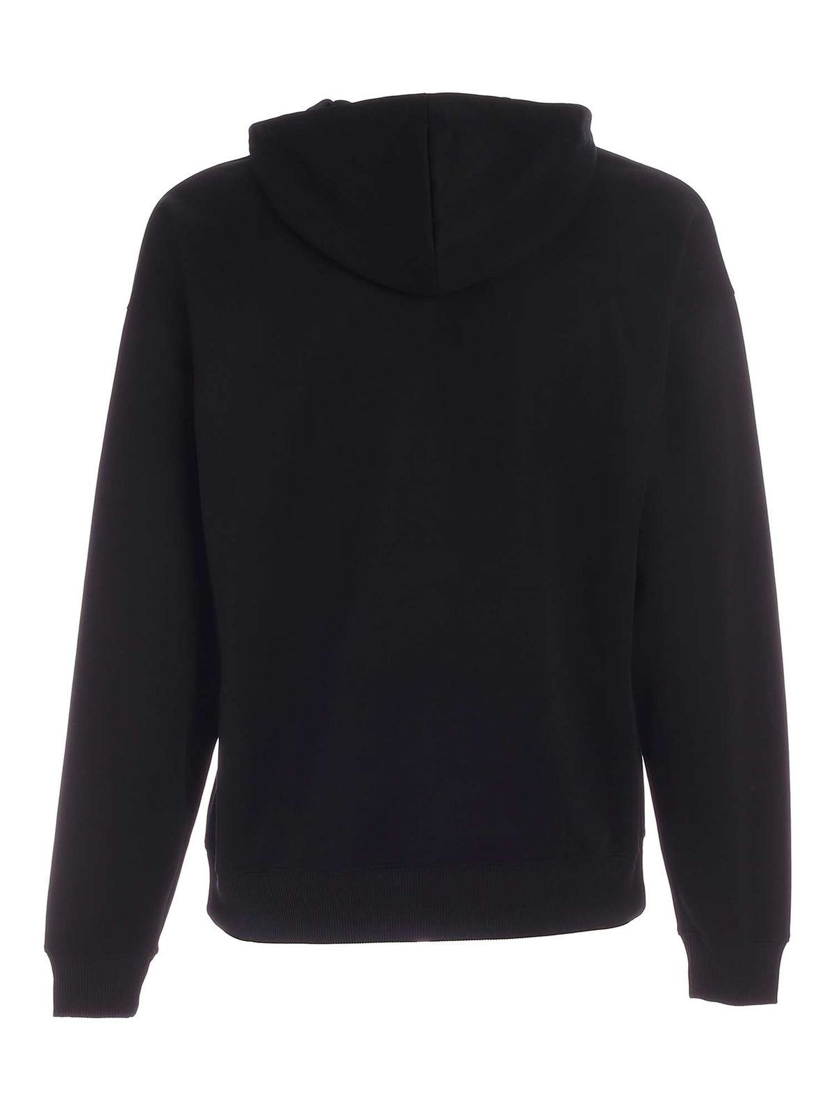 Shop Moschino Galaxy Logo Sweatshirt In Black