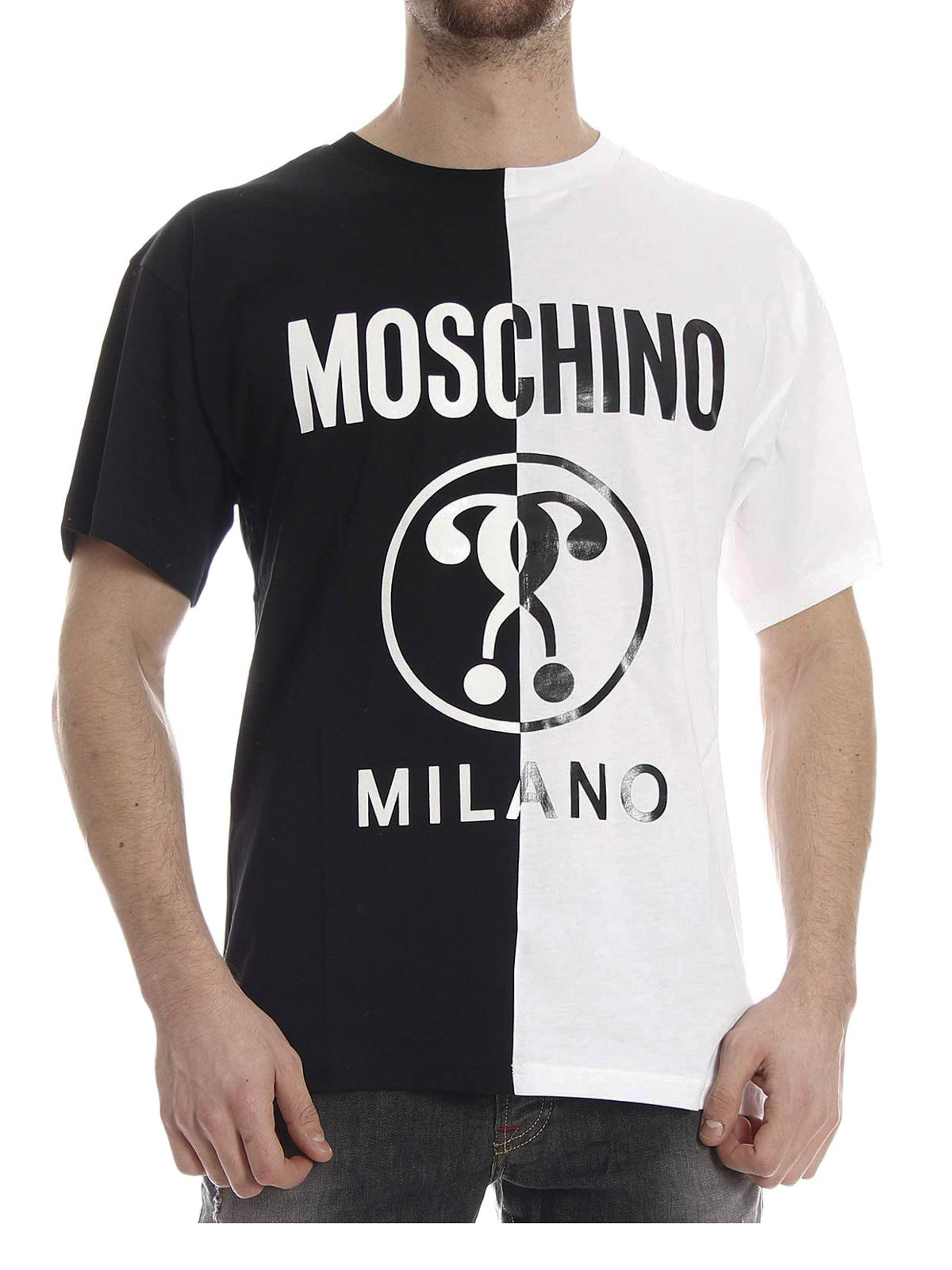 T-shirts Moschino - Two-tone T-shirt - 071202401555