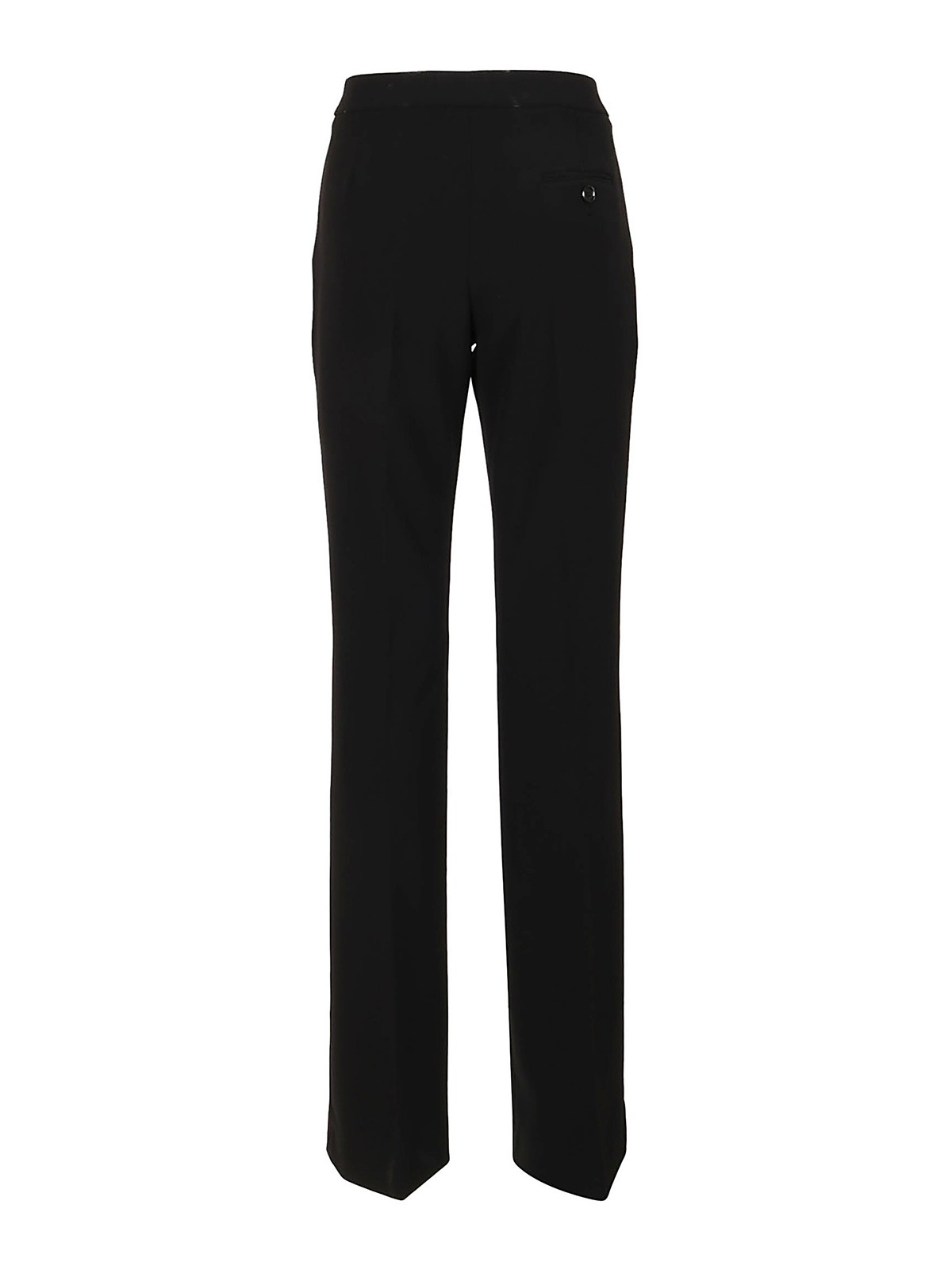 Shop Moschino Tailored Wide-leg Trousers In Negro