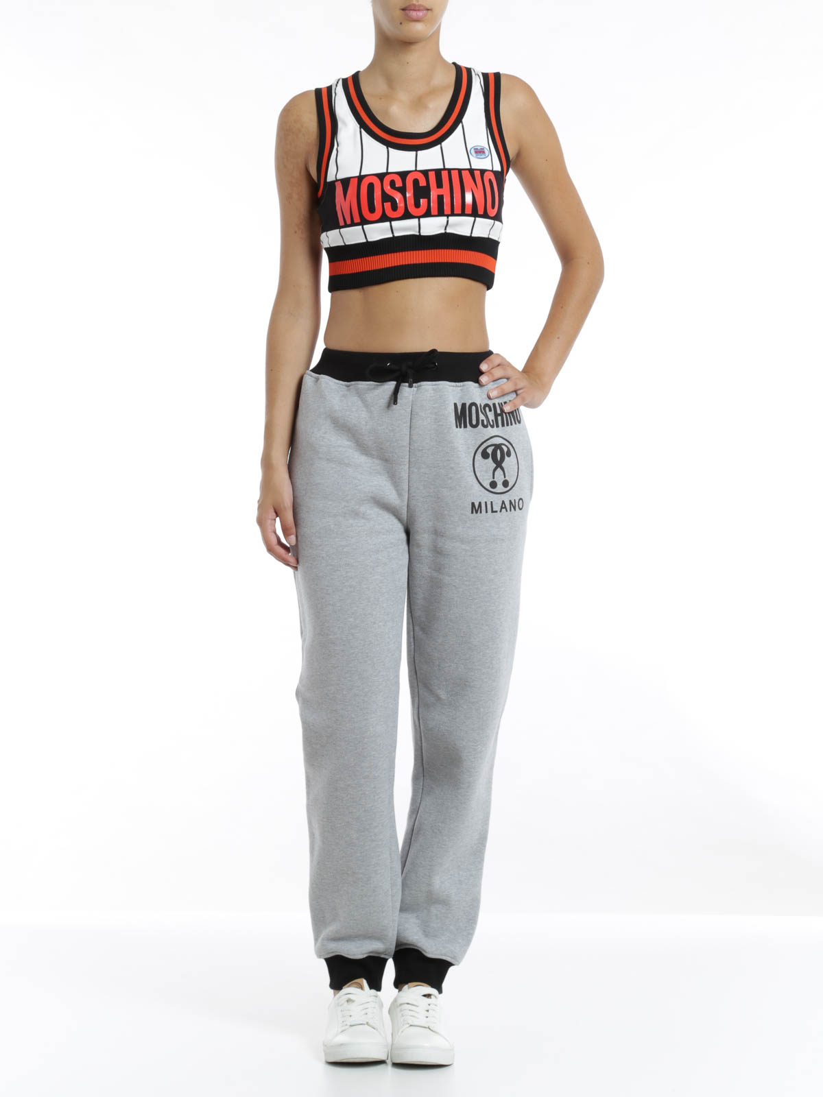 Moschino Cropped tank top - Multicolour - Women | DV080454271002