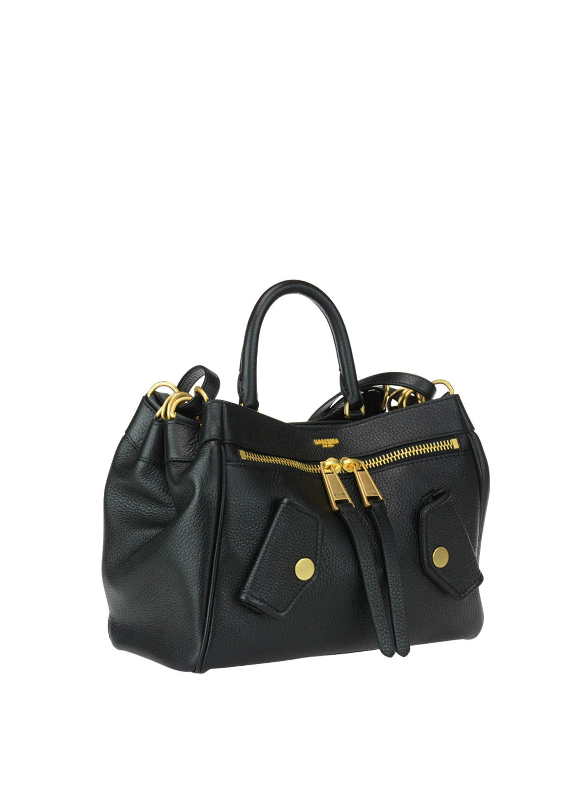 Totes bags Moschino B Pocket deerskin handbag 742780030555