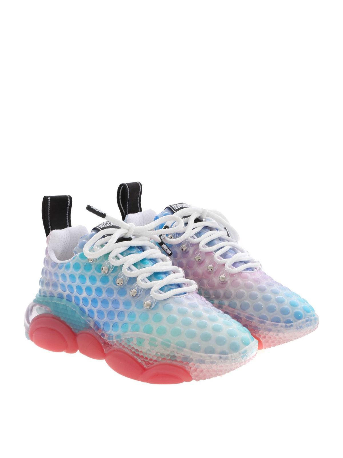 Shop Moschino Double Bubble Sneakers In Multicolor