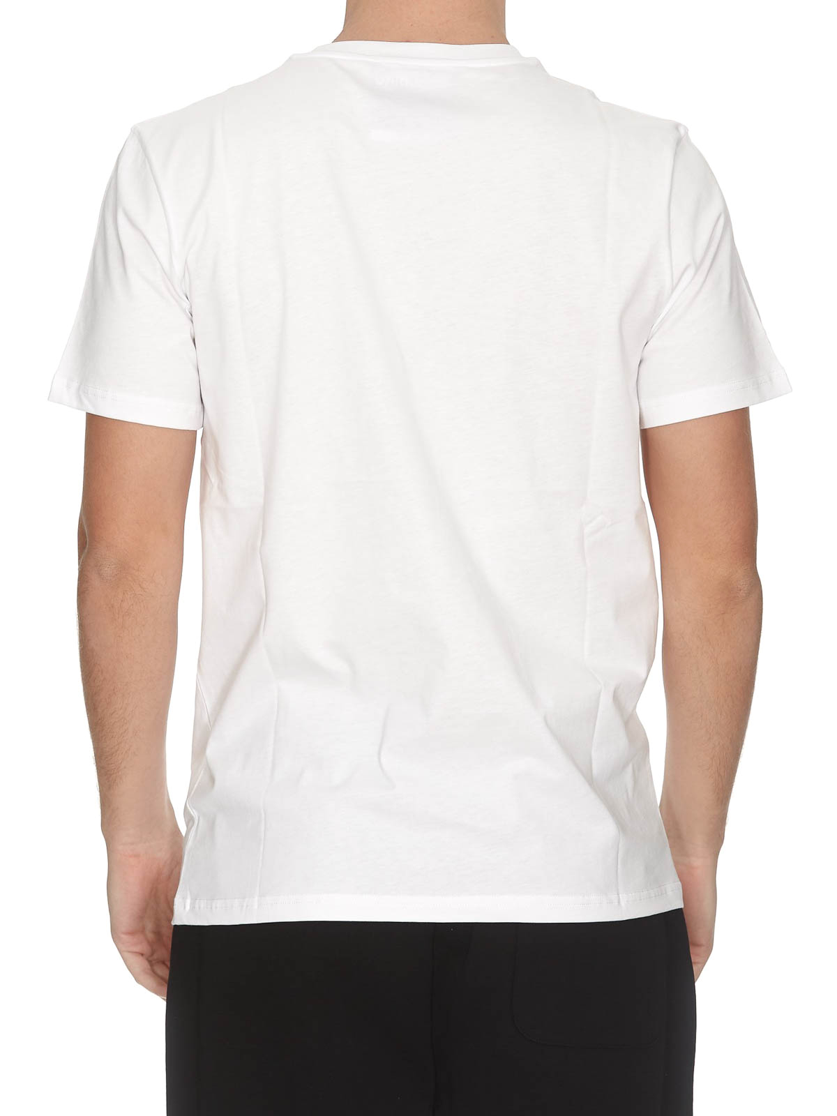 Shop Moschino Print White T-shirt