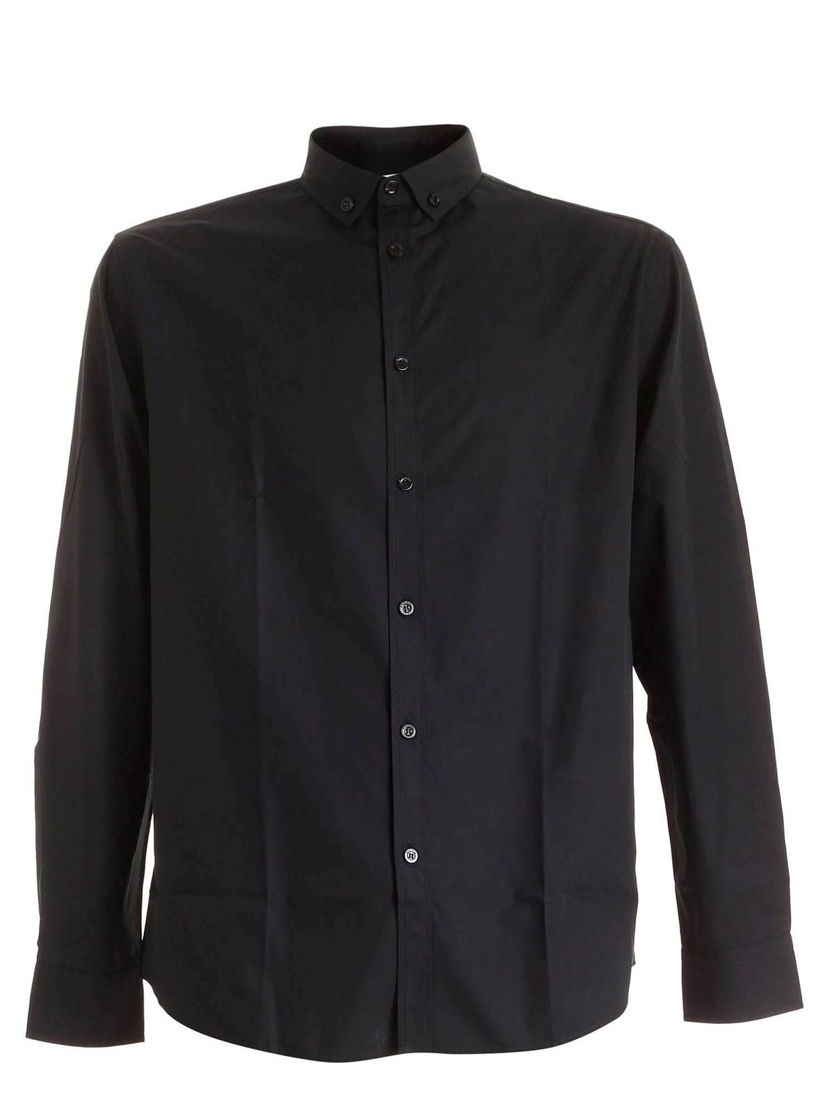 Moschino Maxi Label Shirt In Black