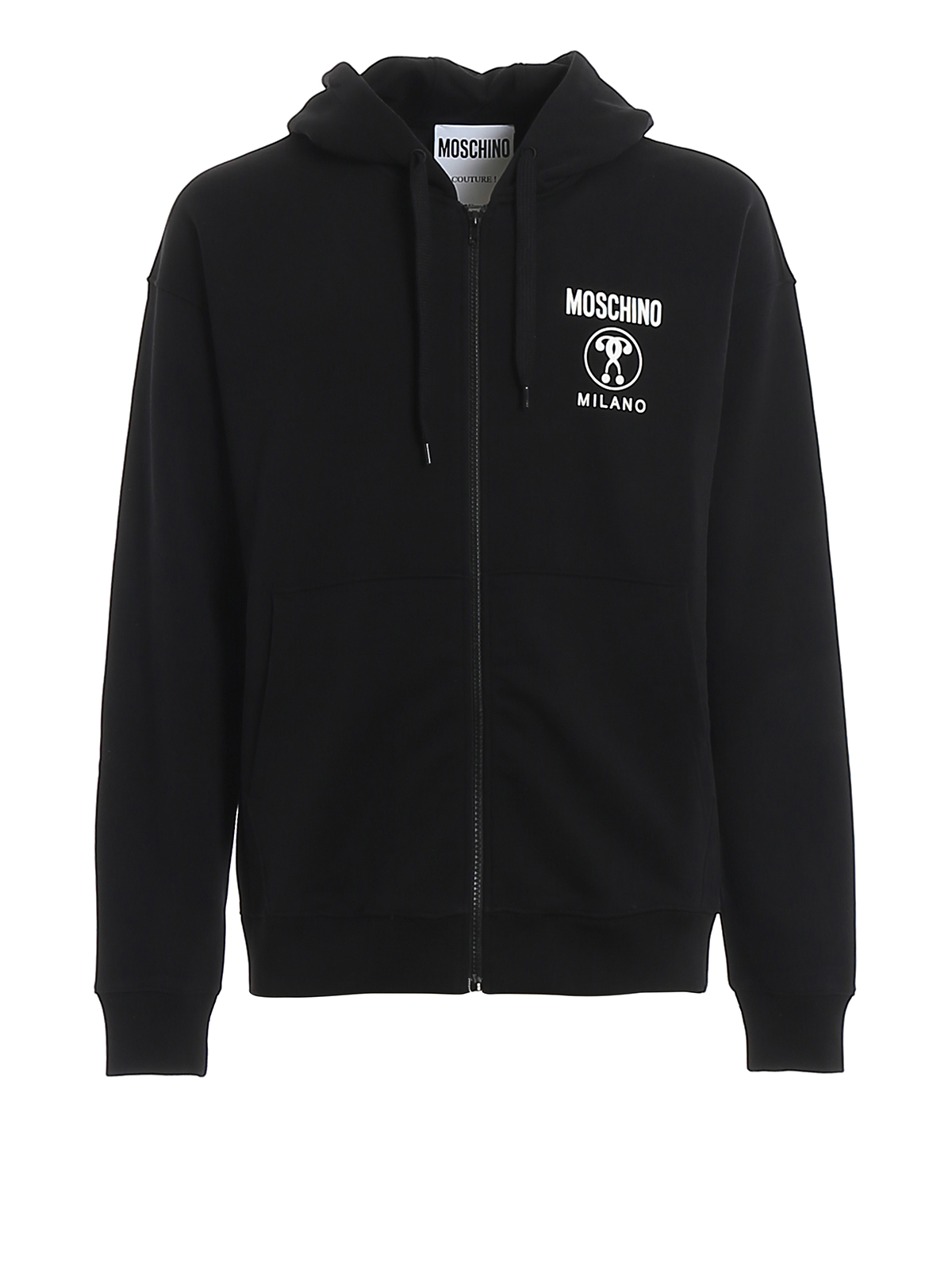 Moschino Chest Logo Sweatshirt In Black