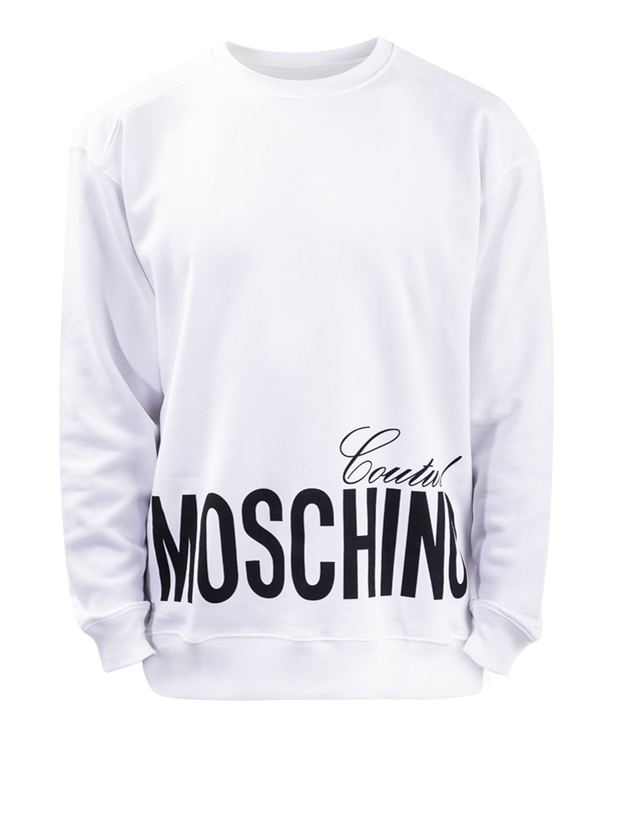Moschino Couture Print Sweatshirt In Blanco