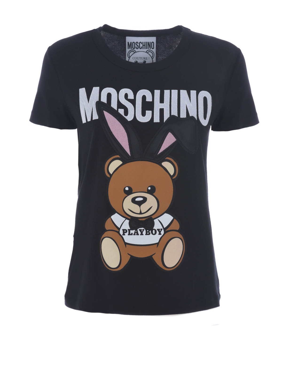 Moschino Bear Playboy© print T-shirt - Black - Women