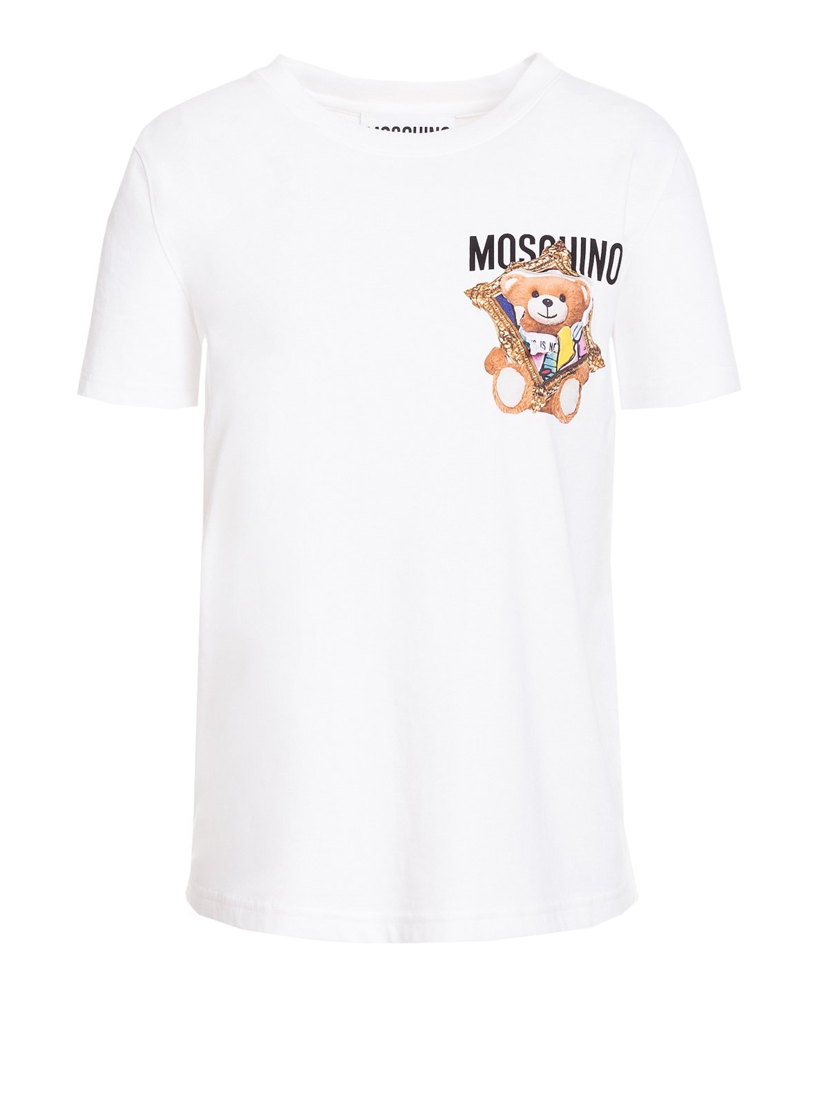 Moschino Camiseta - Frame Teddy In Blanco