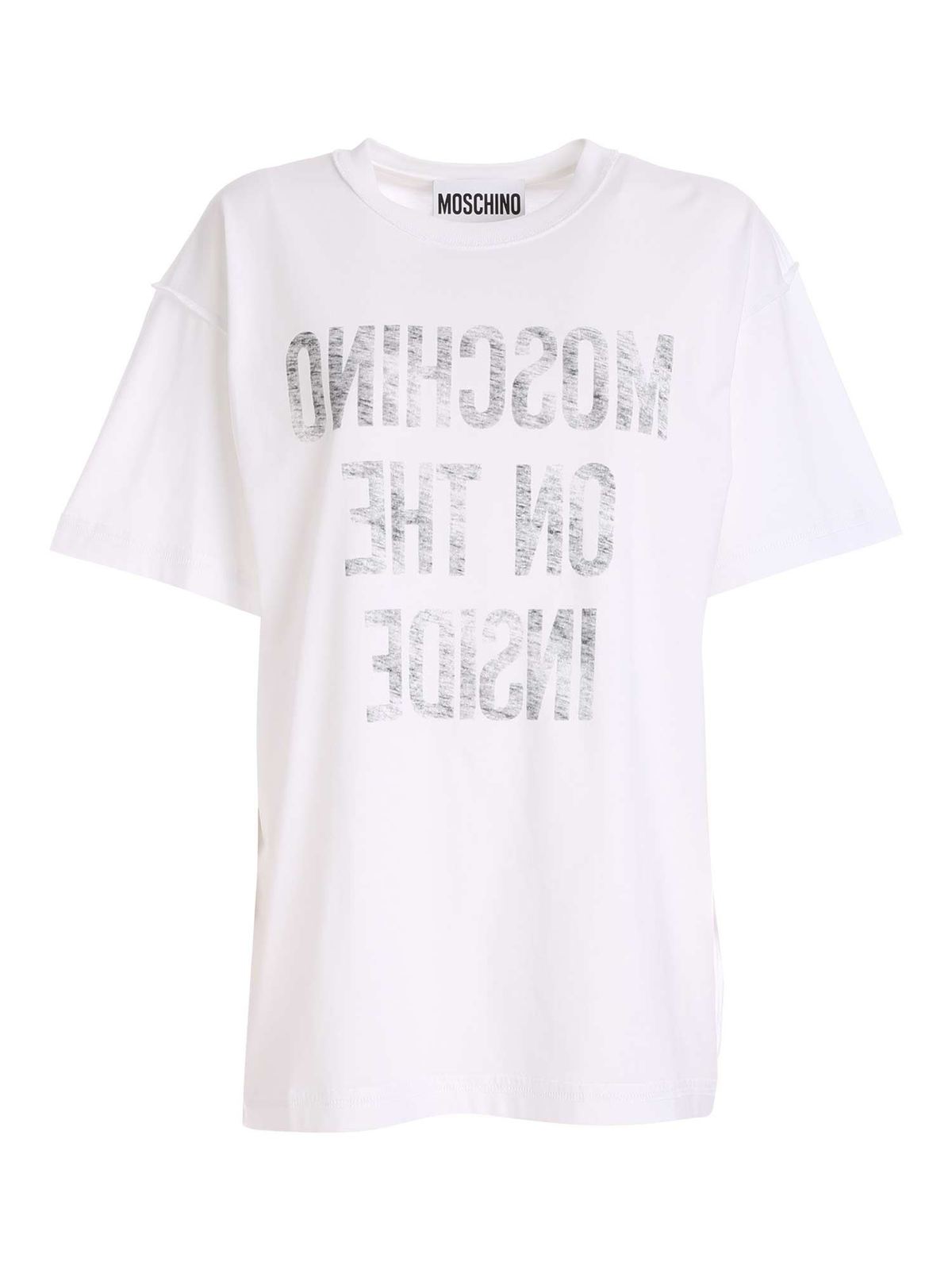 Moschino Inside Out T-shirt In White