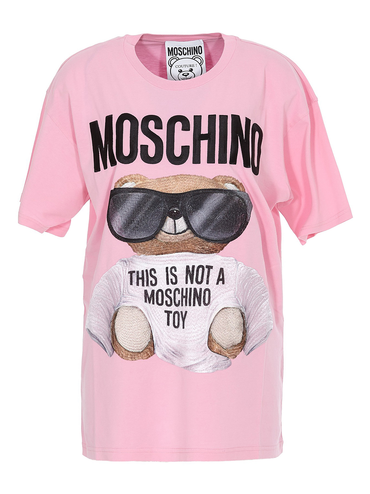 Moschino Micro Teddy Beat cotton T-shirt - Pink | 070655401222