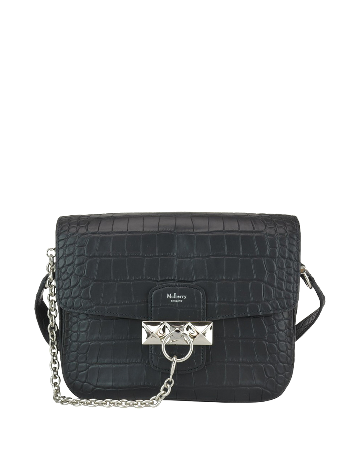 Mulberry Keeley croco print leather bag Black HH5851132A100