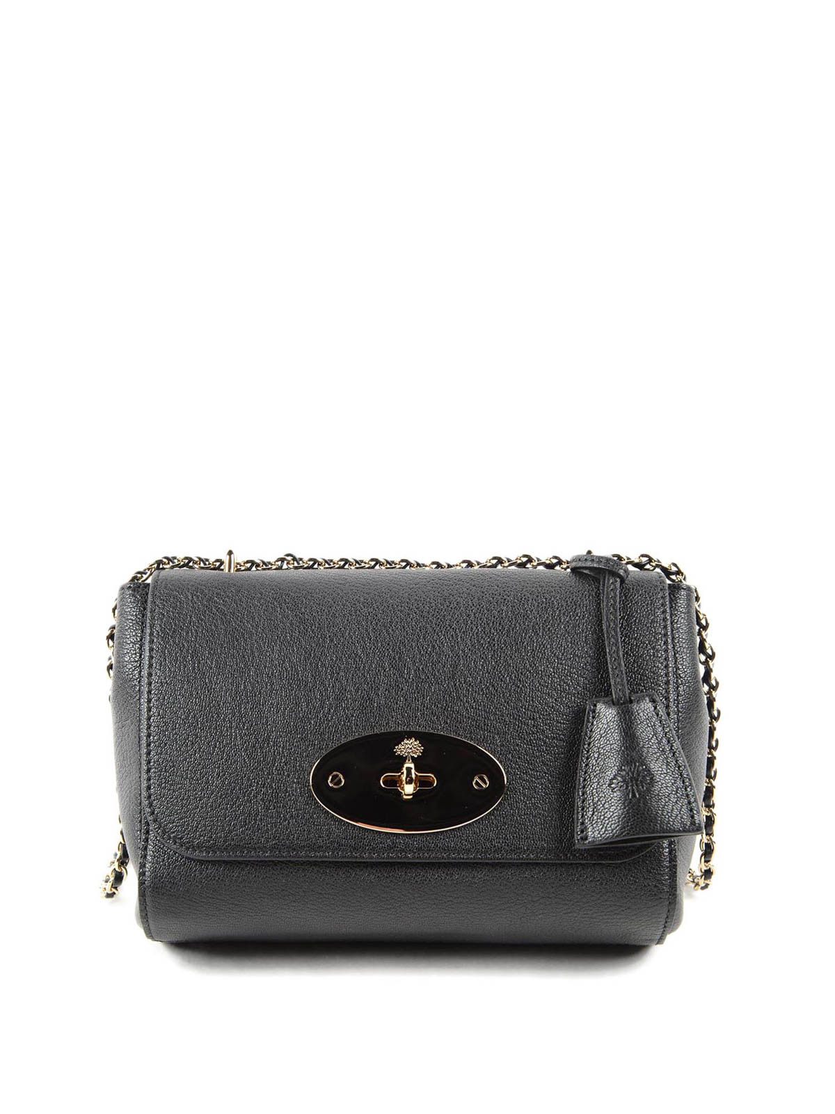Mulberry Lily Leather Crossbody Bag In Black