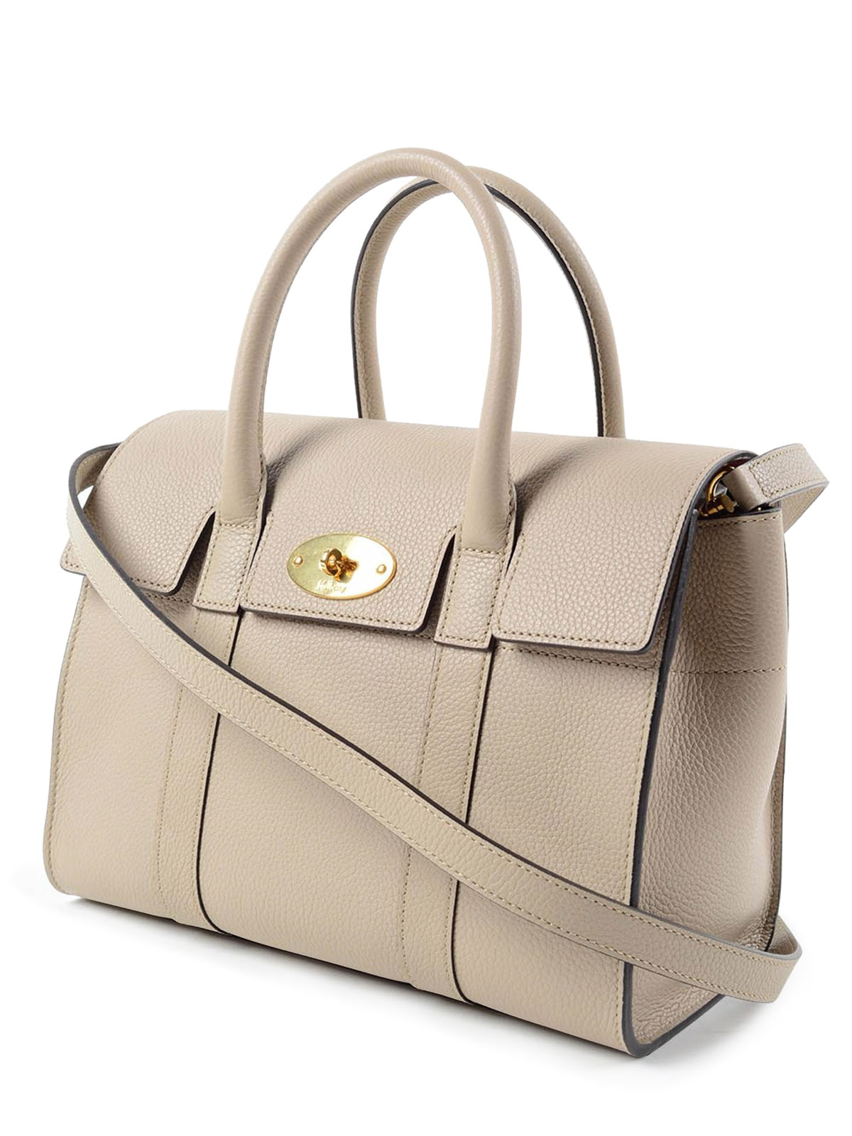 Mulberry Small Bayswater leather bag Light Beige HH3930205P109