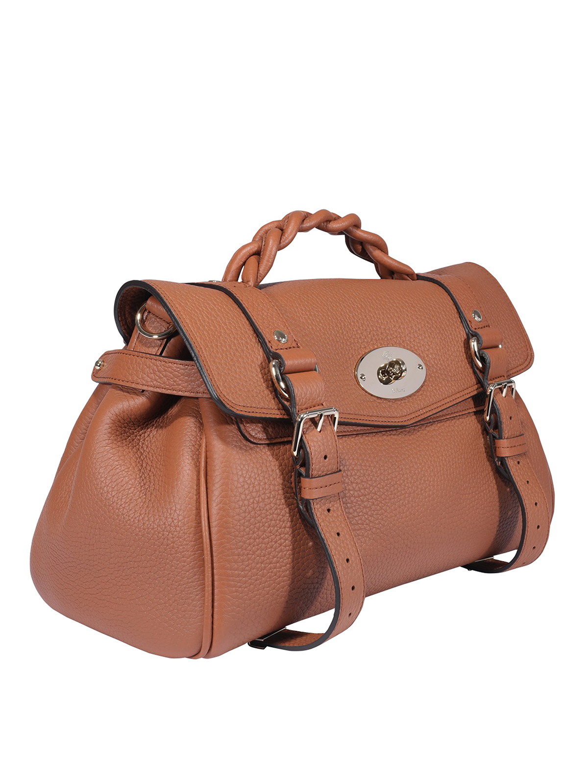 Brown Mulberry Leather Shoulder Bag
