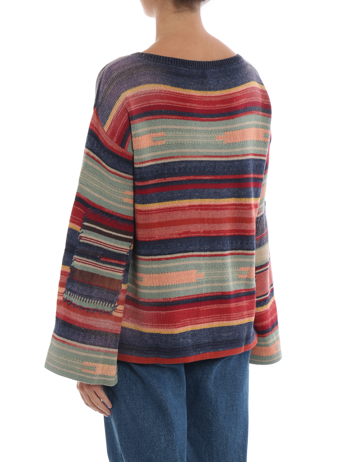 トップス 90s POLO RALPH LAUREN silk linen sweater Vintage 90s Polo Ralph Lauren Knit Linen Cotton Blend