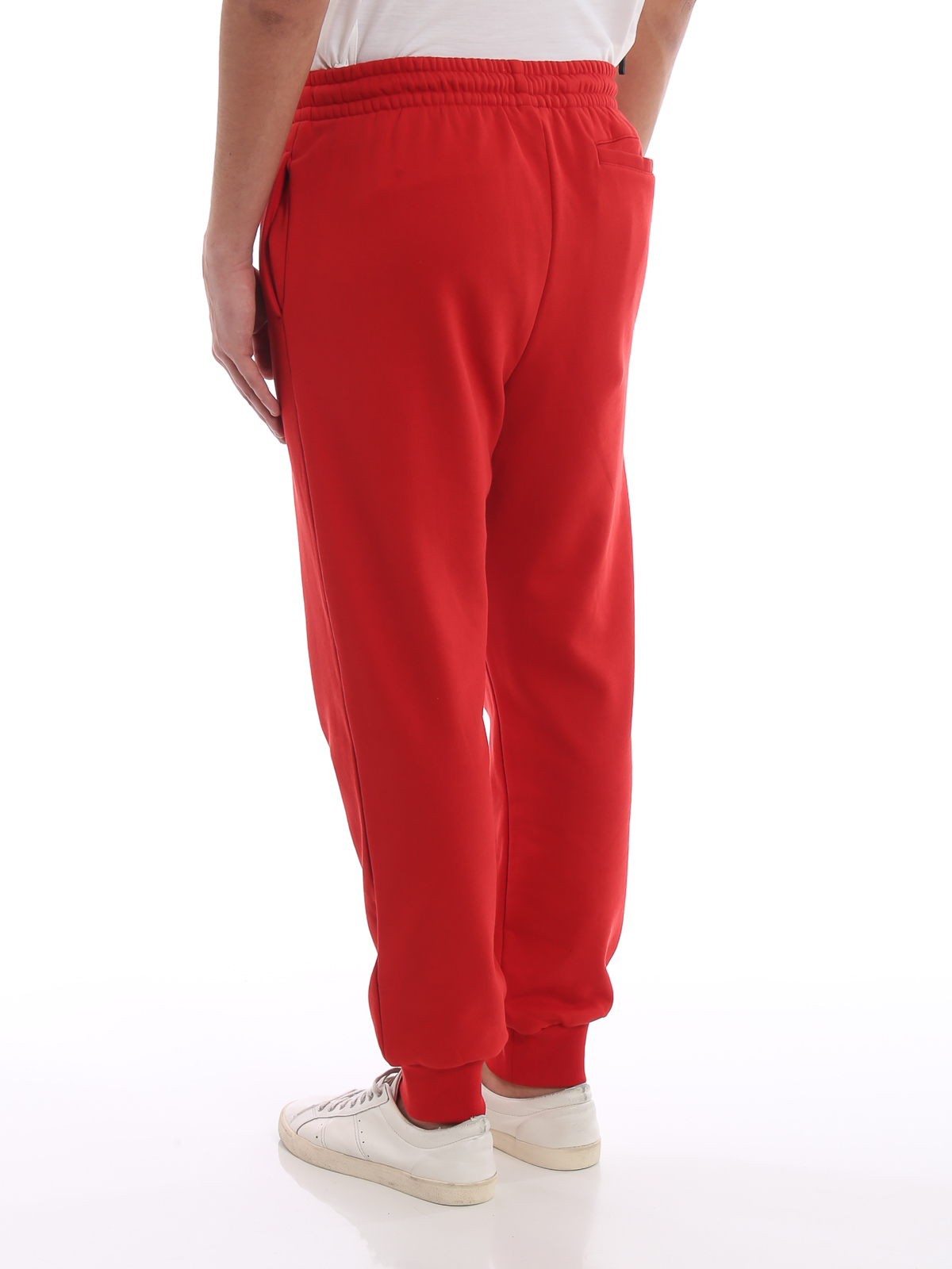 Red on sale burberry pants