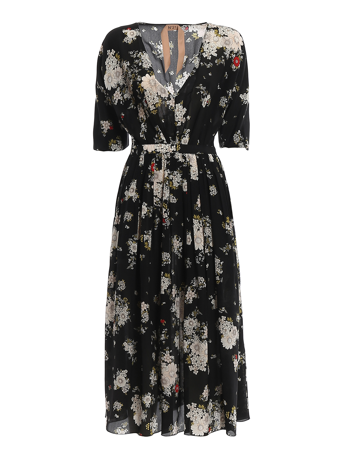 sandra midi dress Sandra Darren 75869 - Two-Piece Formal Midi Dress L / Red Black