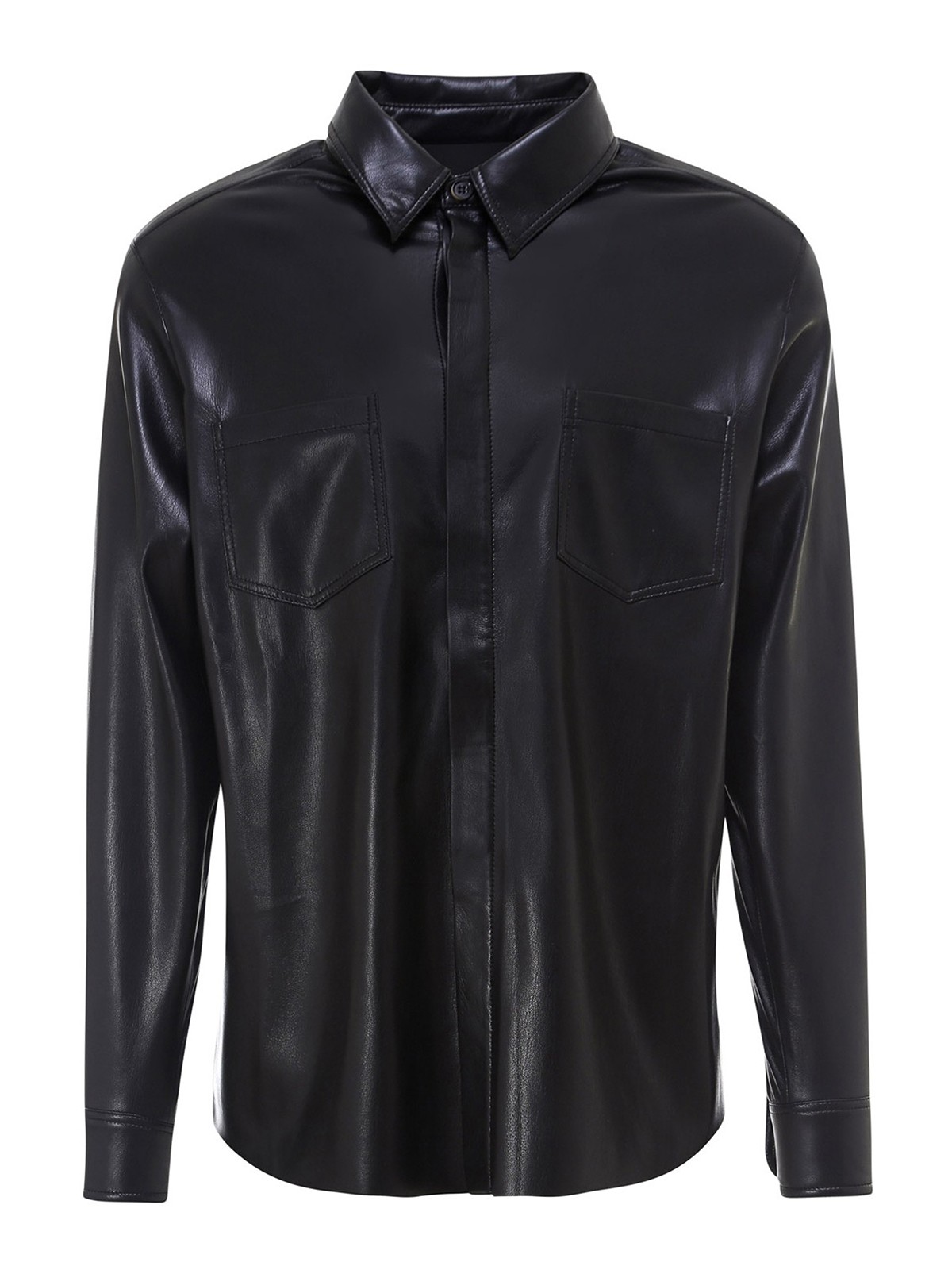 Nanushka Declan shirt - Black - Men|DECLANBLACK | thebs.com
