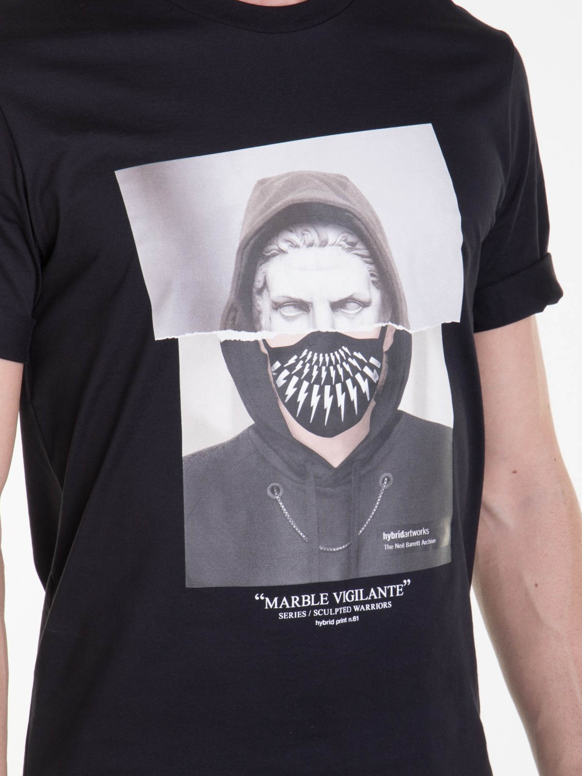 T-shirts Neil Barrett - Hybrid Marble Vigilante Series T-shirt