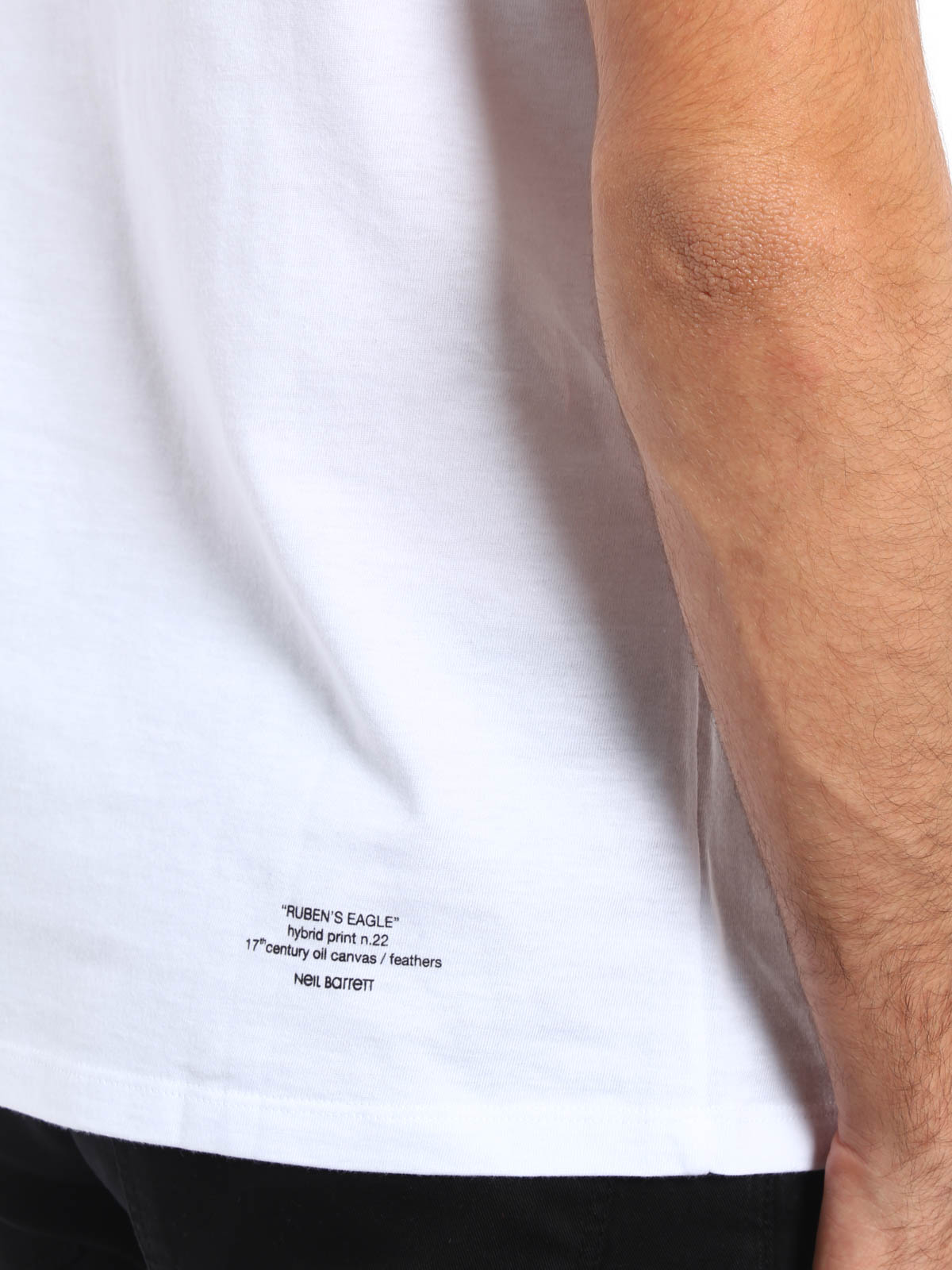 Neil Barrett T-Shirt Blanc Pour Homme - Blanc|PBJT198DE513S526