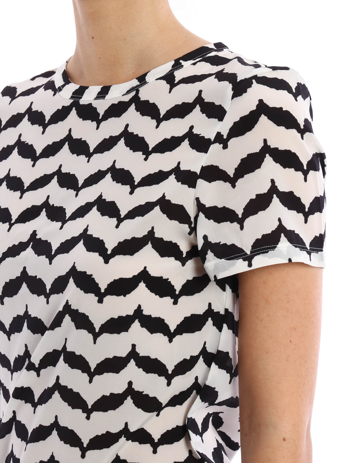 Neil Barrett Stretch silk T-shirt - ホワイト|NJT23VA509069